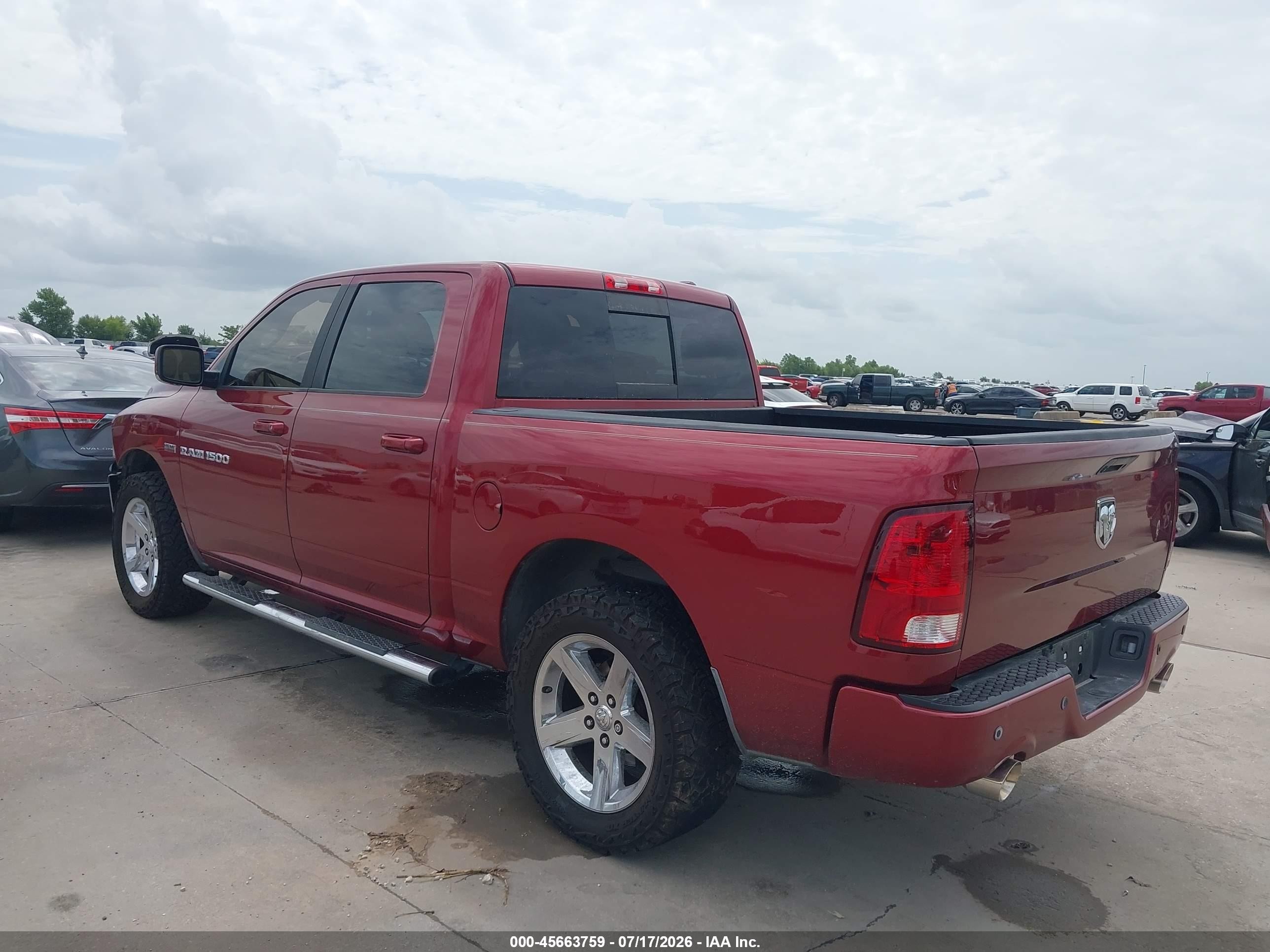 2011 Ram Ram 1500 VIN 1D7RB1CT9BS583890 IAAI salvage auction — Front End, Original (Texas), sold $2,250 on 2026-09-12 (photo 3)