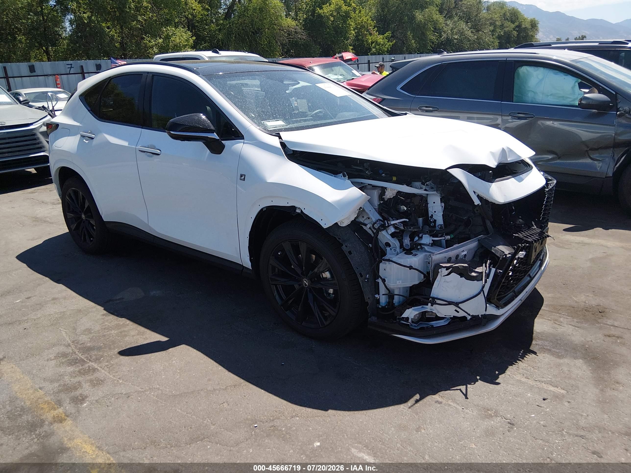 2026 Lexus NX 450h+ VIN JTJKKCFZ8T2096329 — IAAI salvage auction photo