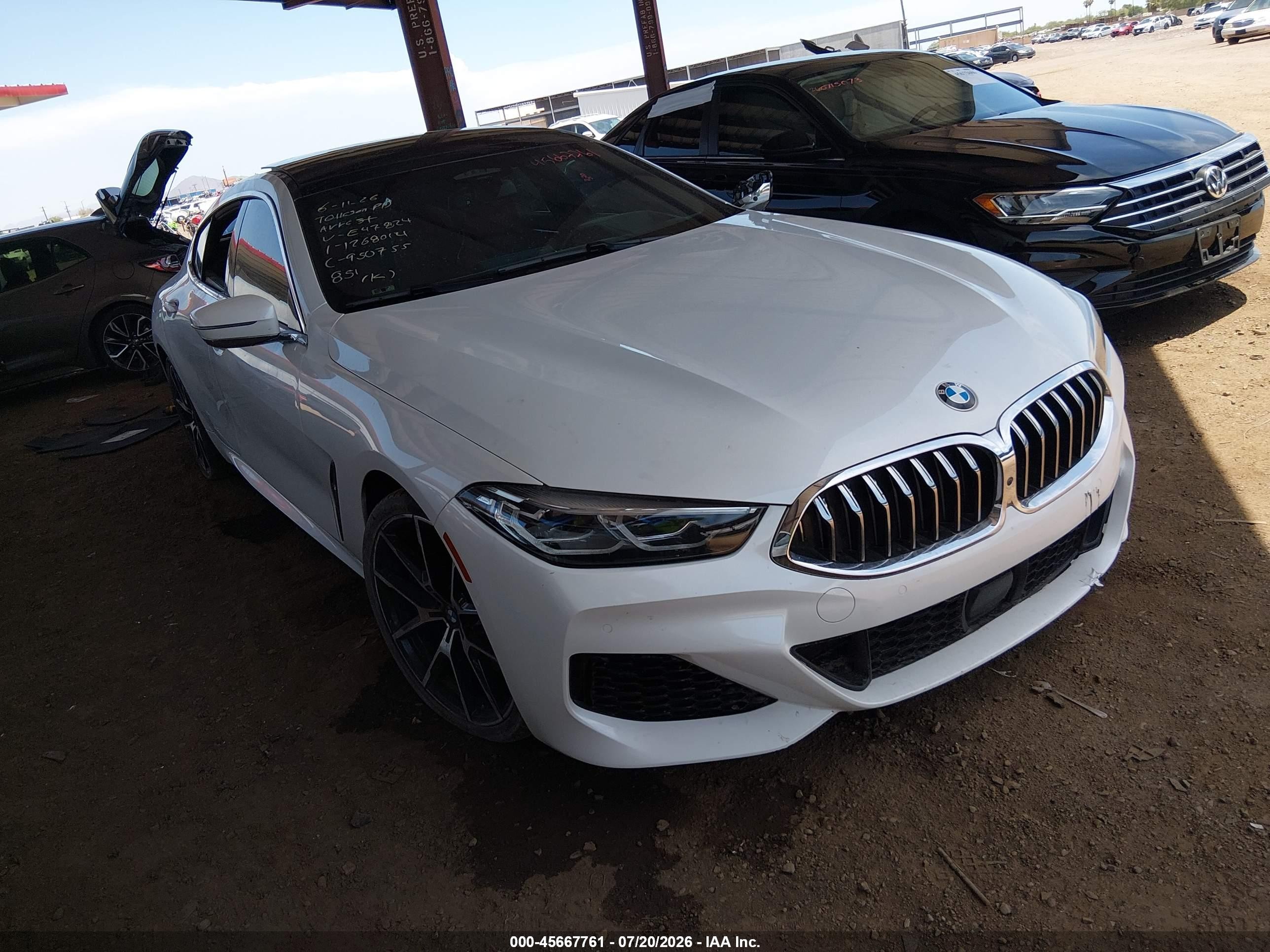 2020 BMW M850i xDrive Gran Coupe VIN WBAGV8C03LCE47824 — IAAI salvage auction photo