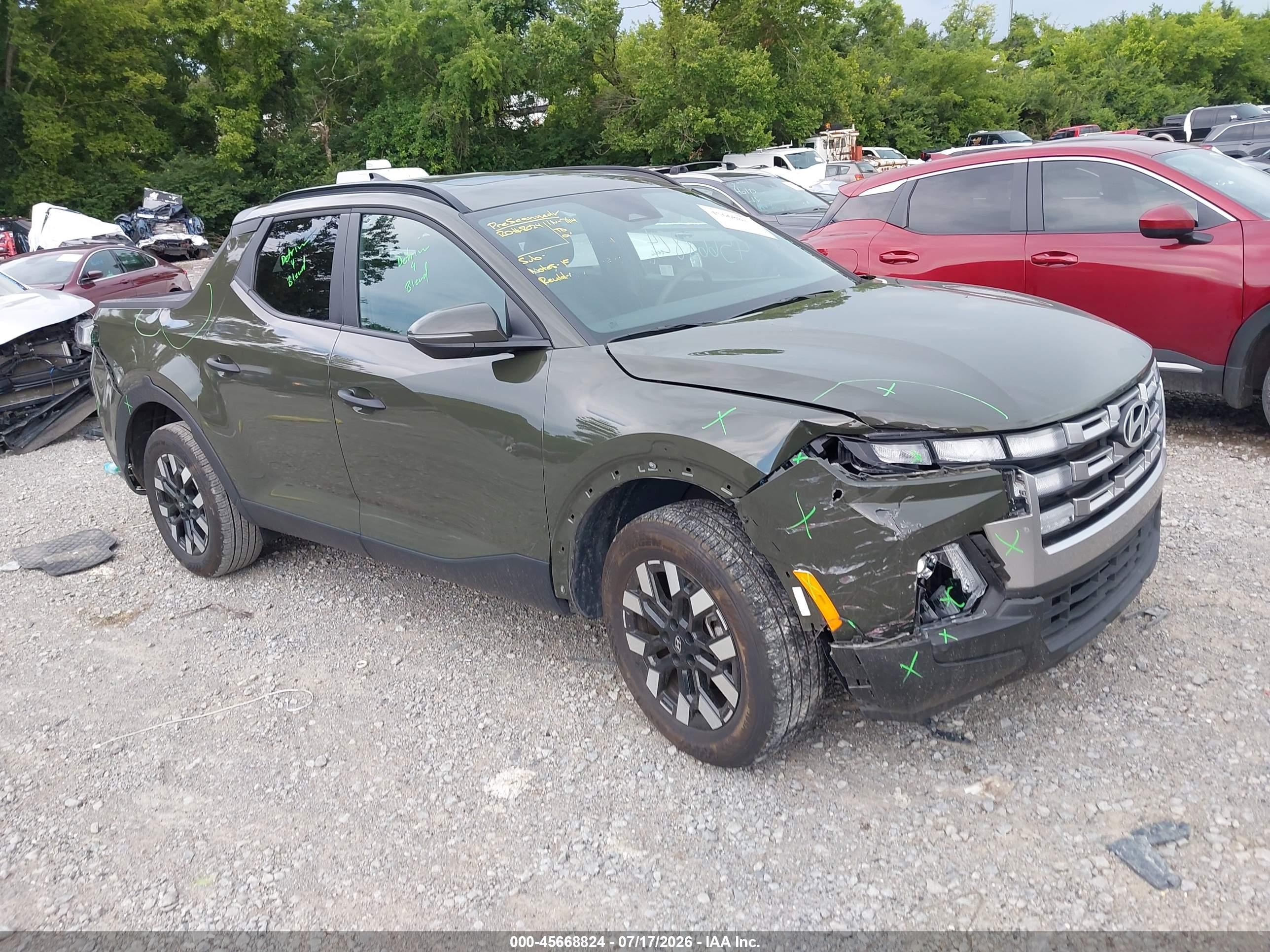 2025 Hyundai Santa Cruz VIN 5NTJC4DEXSH126284 — IAAI salvage auction photo