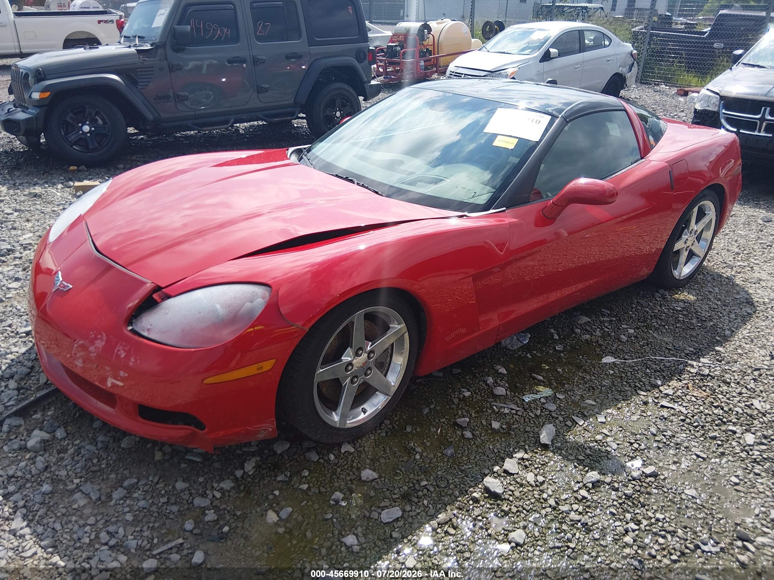 2005 Chevrolet Corvette VIN 1G1YY24U455129592 IAAI salvage auction — Front End, Salvage (West Virginia), sold $15,825 on 2026-08-26 (photo 2)