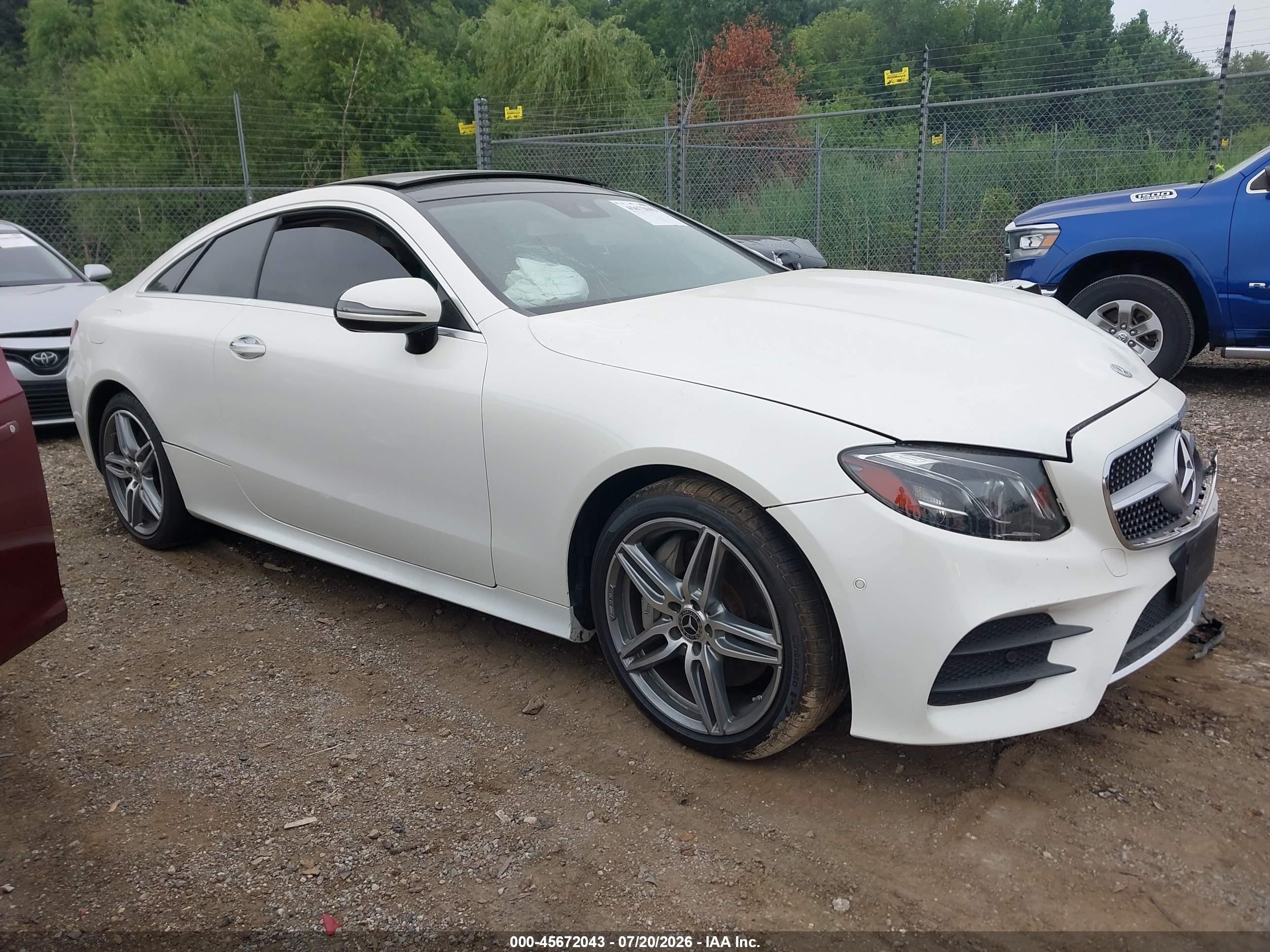 2018 Mercedes-Benz E-Class VIN WDD1J6GB1JF012772 — IAAI salvage auction photo