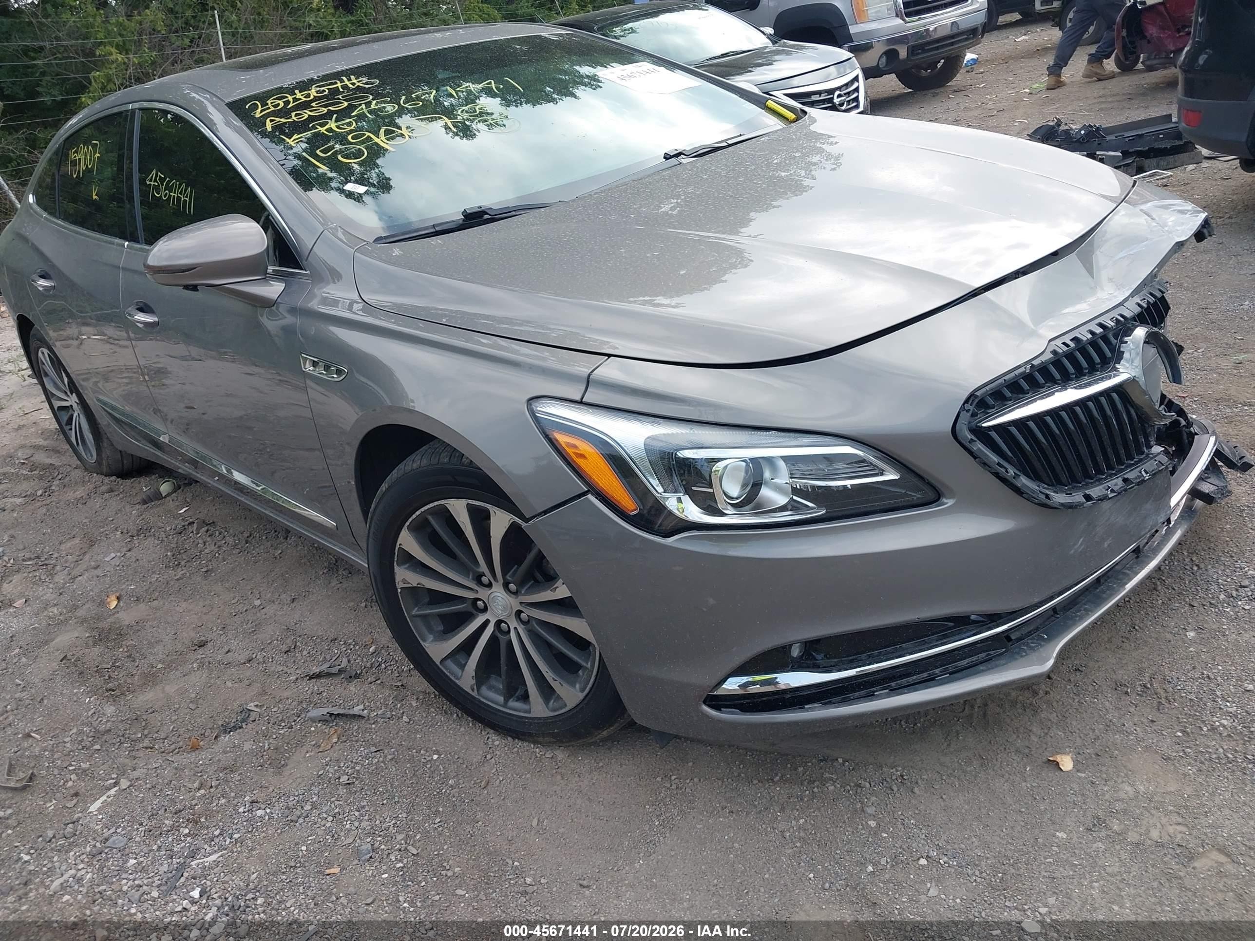 2017 Buick LaCrosse VIN 1G4ZR5SS5HU159007 IAAI salvage auction — Front End, Wait Title, sold $2,150 on 2026-09-22 (photo 1)