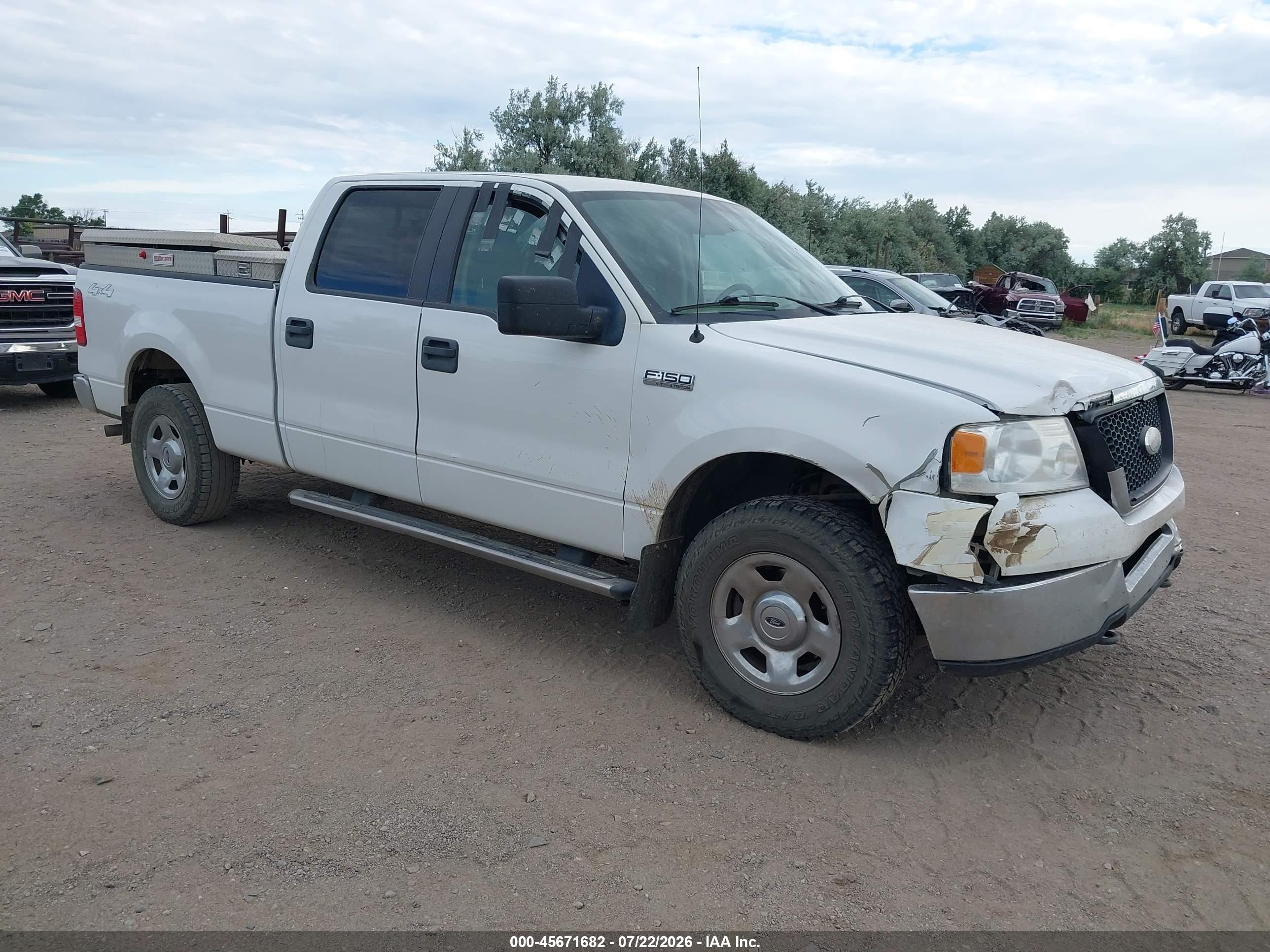 2008 Ford F-150 VIN 1FTPW14V48FB22281 IAAI salvage auction — Unknown, Clear (Wyoming), sold $125 on 2026-09-09 (photo 1)