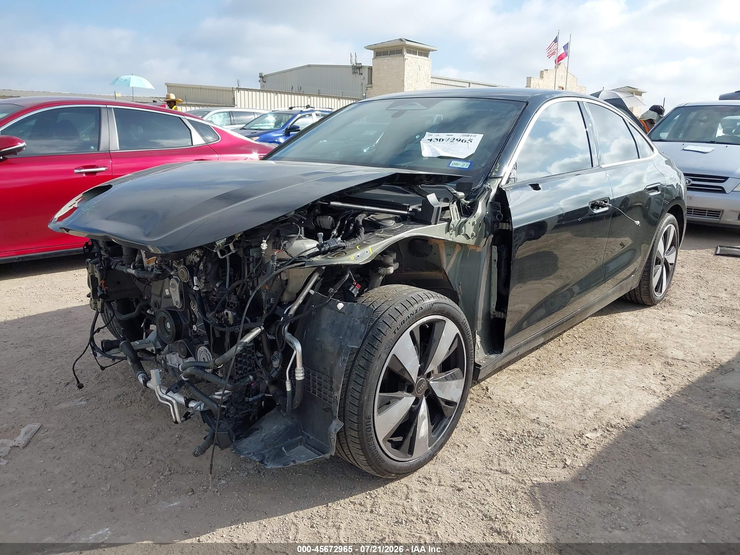 2025 Audi A5 VIN WAU2BCFU8SN036178 IAAI salvage auction — Front End, Original (Texas), sold $9,400 on 2026-09-11 (photo 2)
