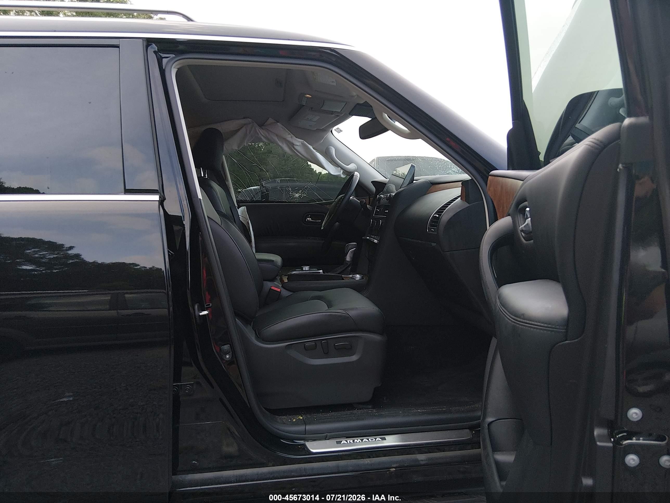 2024 Nissan Armada VIN JN8AY2BDXR9707516 IAAI salvage auction — Side, Clear (South Carolina), sold $23,200 on 2026-09-02 (photo 5)