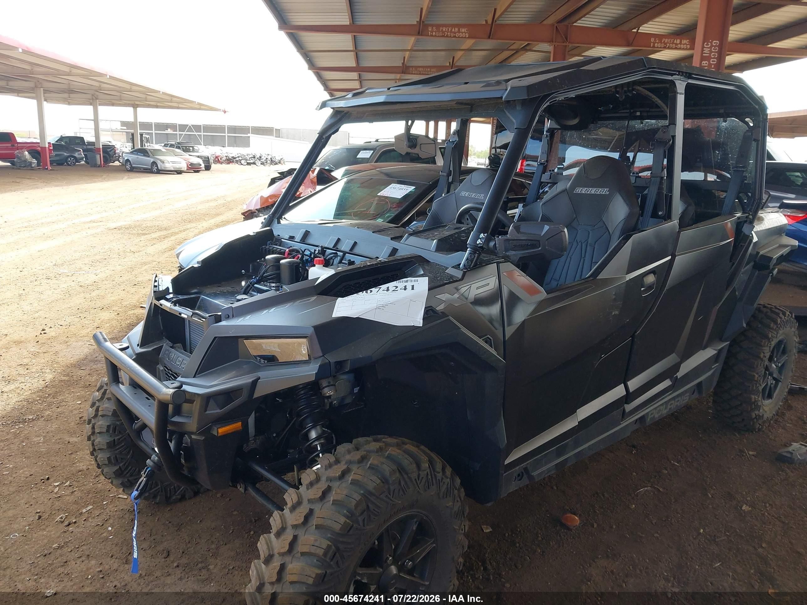 2026 Polaris VIN 3NSGMK995TF121059 IAAI salvage auction — Unknown, Salvage (Arizona), sold $11,400 on 2026-09-09 (photo 2)