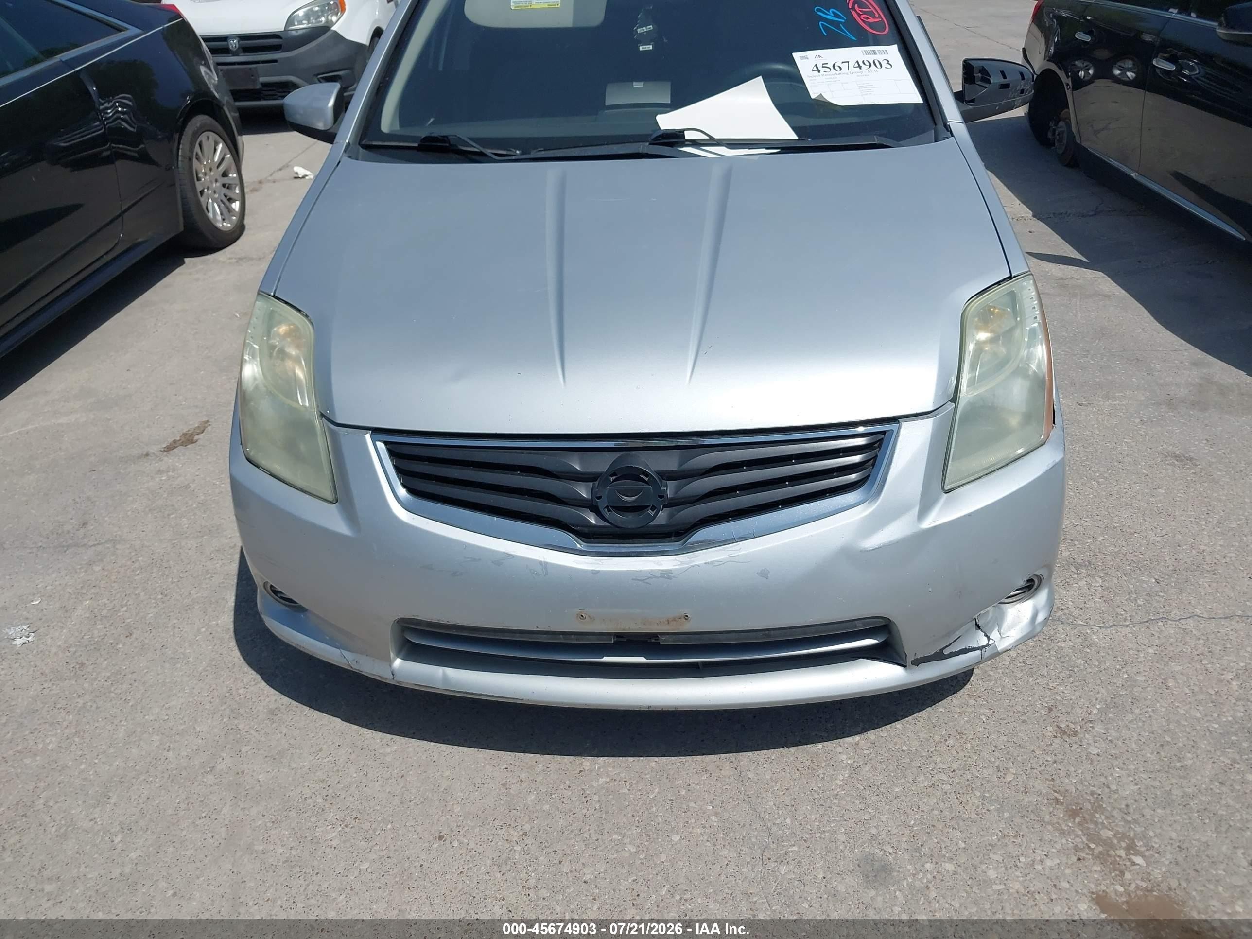 2010 Nissan Sentra VIN 3N1AB6AP9AL668514 IAAI salvage auction — Repossession, Original (Texas), sold $600 on 2026-09-08 (photo 6)