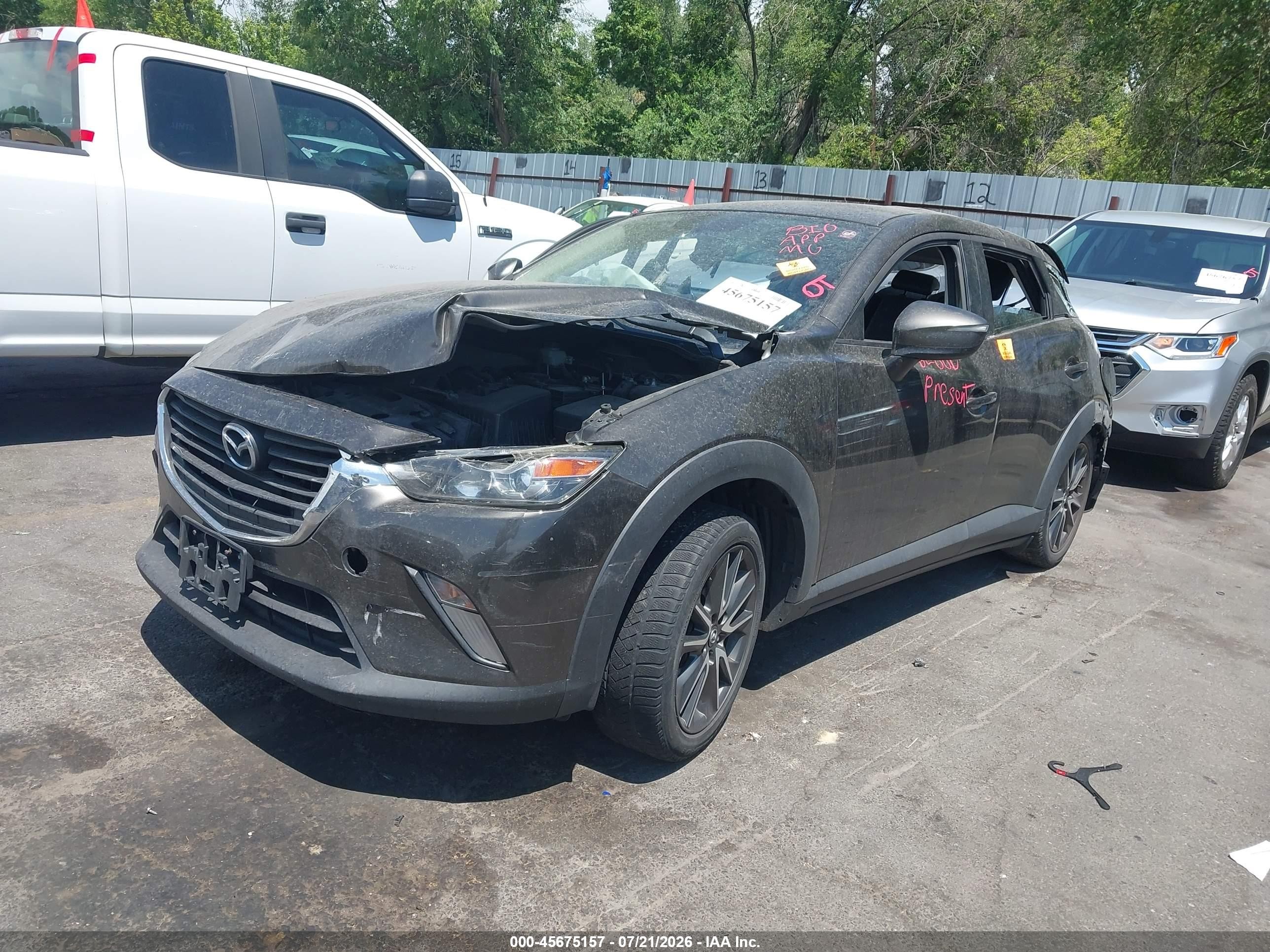 2017 Mazda Cx-3 VIN JM1DKFC73H0150199 IAAI salvage auction — Front & Rear, Salvage (Utah), sold $500 on 2026-10-02 (photo 2)