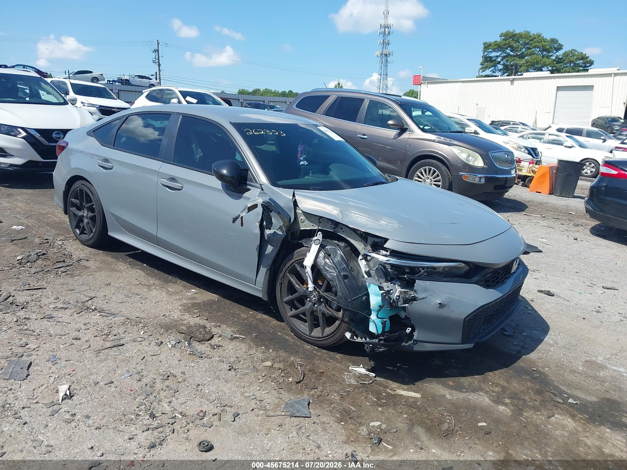 2026 Honda Civic VIN 2HGFE2F58TH528199 — IAAI salvage auction photo