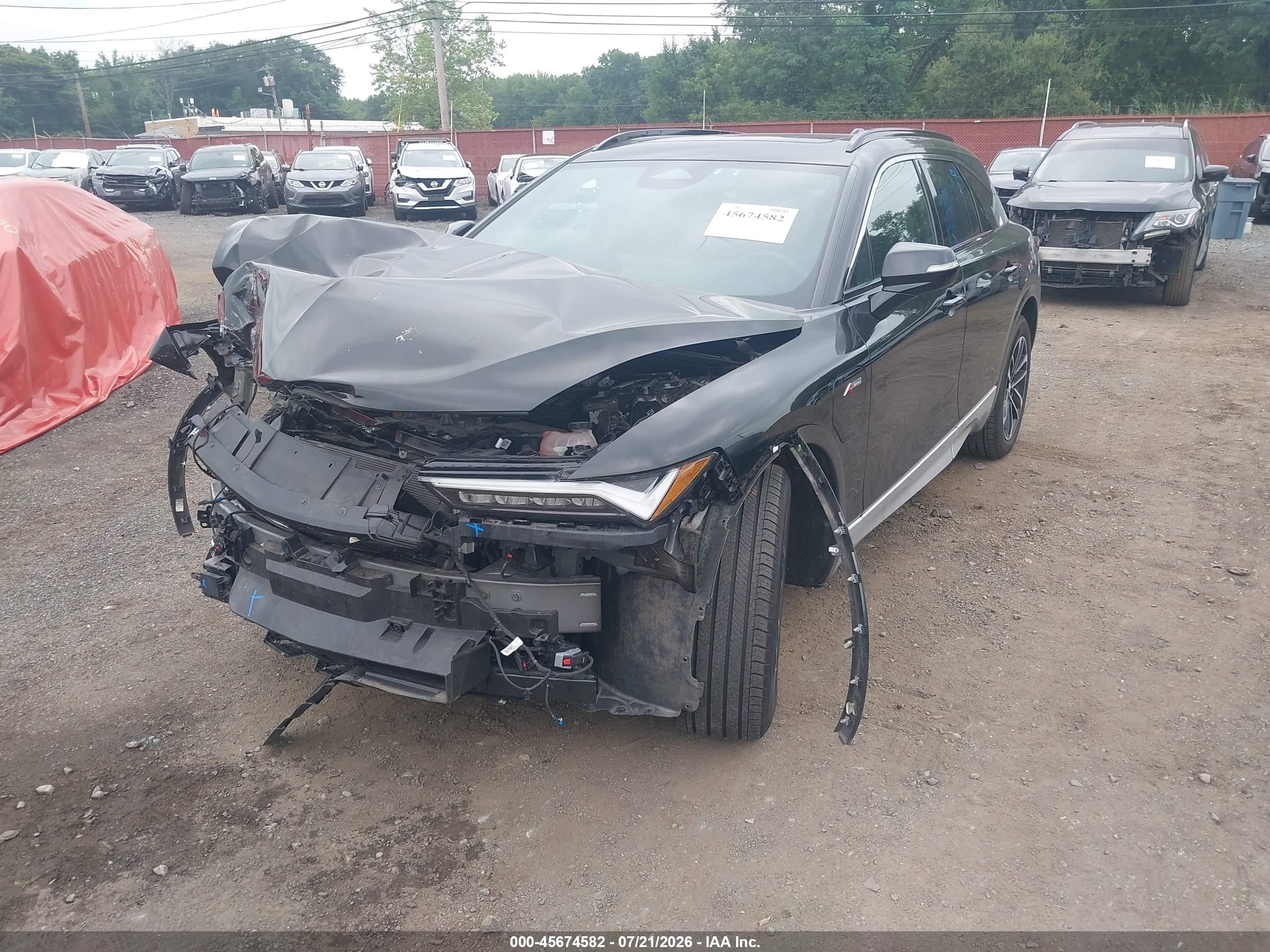 2024 Acura ZDX VIN 4W5KHNRL6RZ516581 IAAI salvage auction — Front End, Salvage (Idaho), sold $9,000 on 2026-09-12 (photo 6)