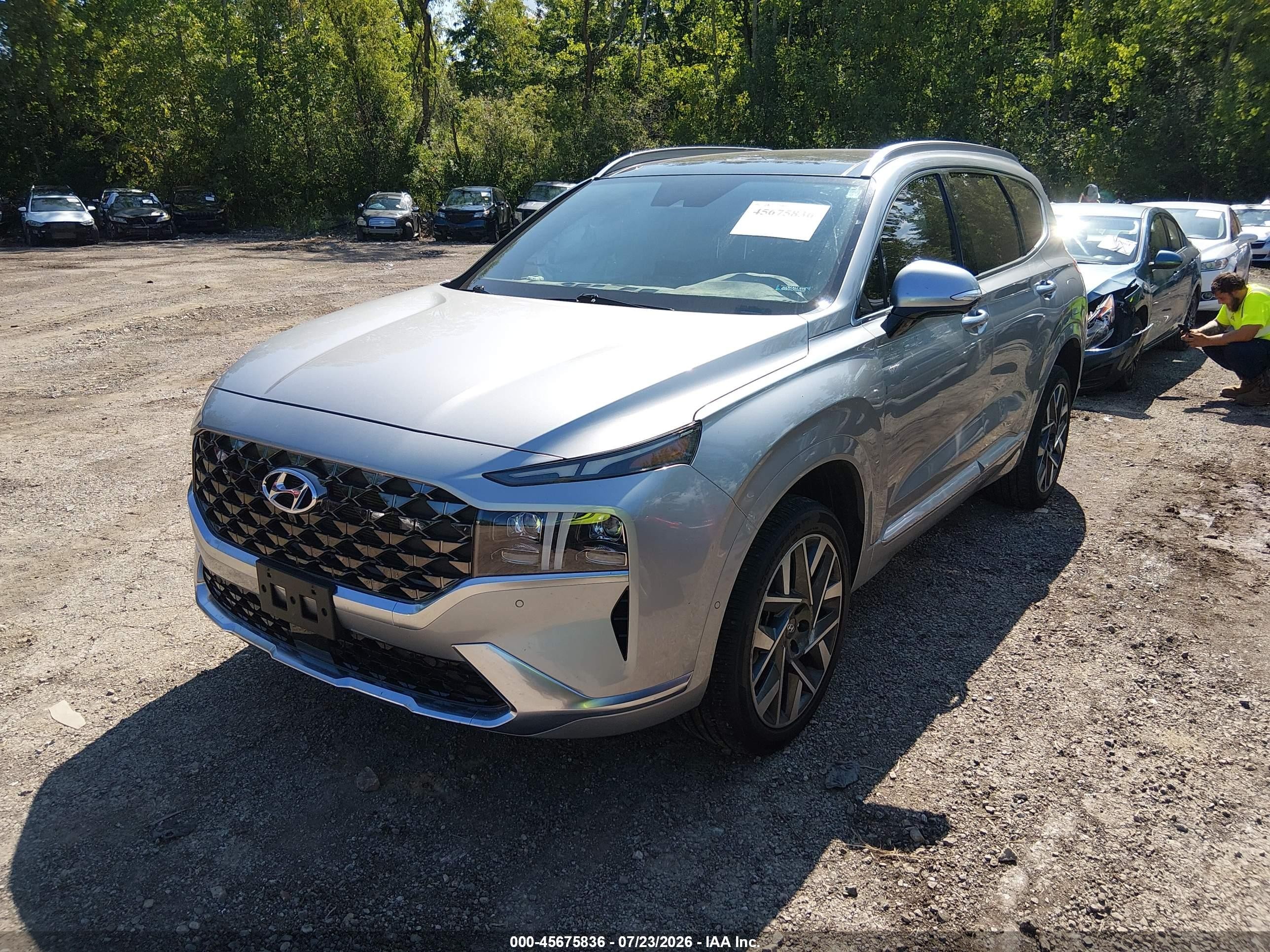 2023 Hyundai Santa fe VIN 5NMS5DAL5PH573836 IAAI salvage auction — Side, Salvage (Ohio), sold $9,000 on 2026-09-22 (photo 2)
