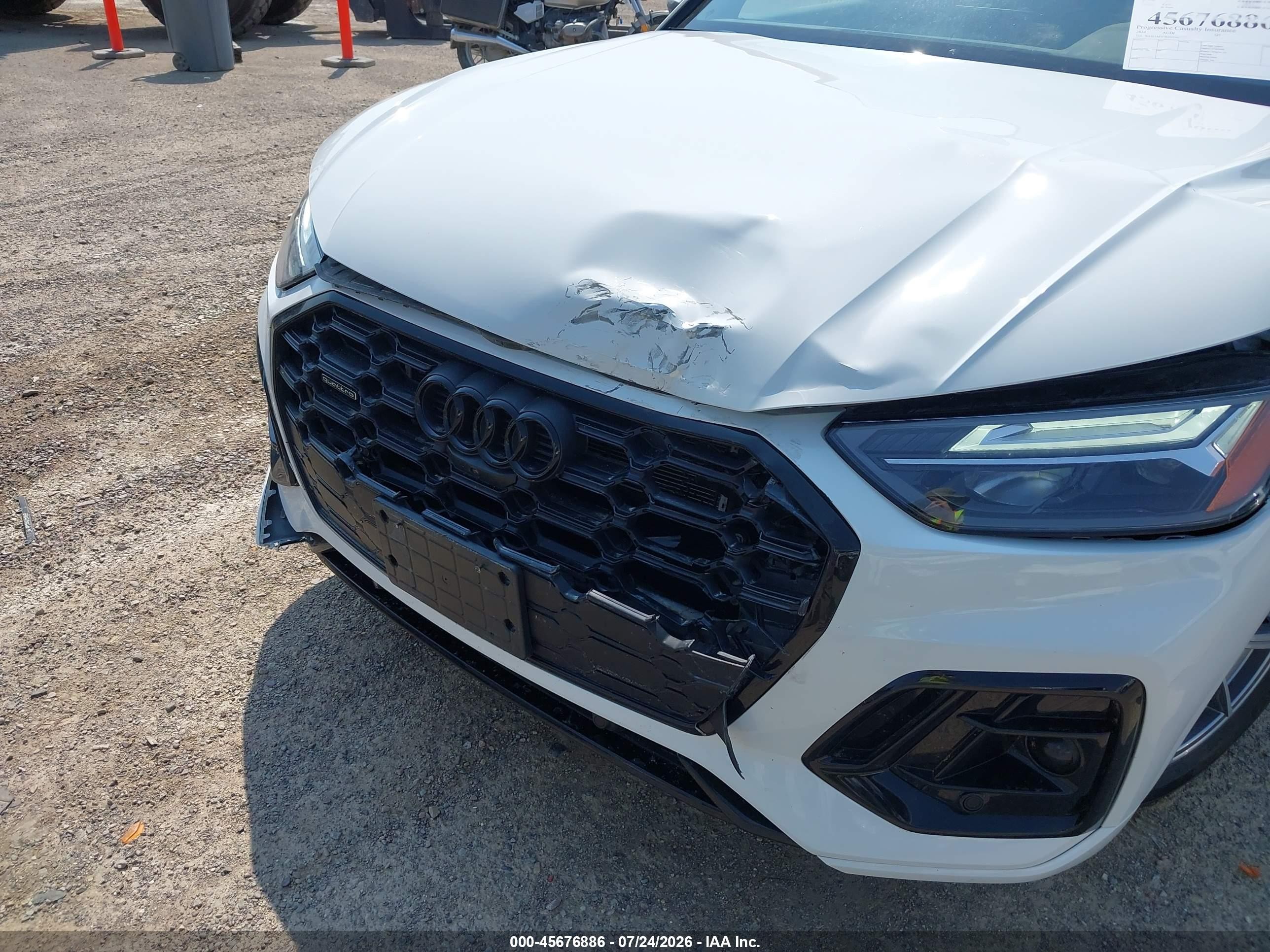 2024 Audi Q5 VIN WA1E2AFY3R2033542 IAAI salvage auction — Front End, Salvage (Montana), sold $15,900 on 2026-09-11 (photo 6)