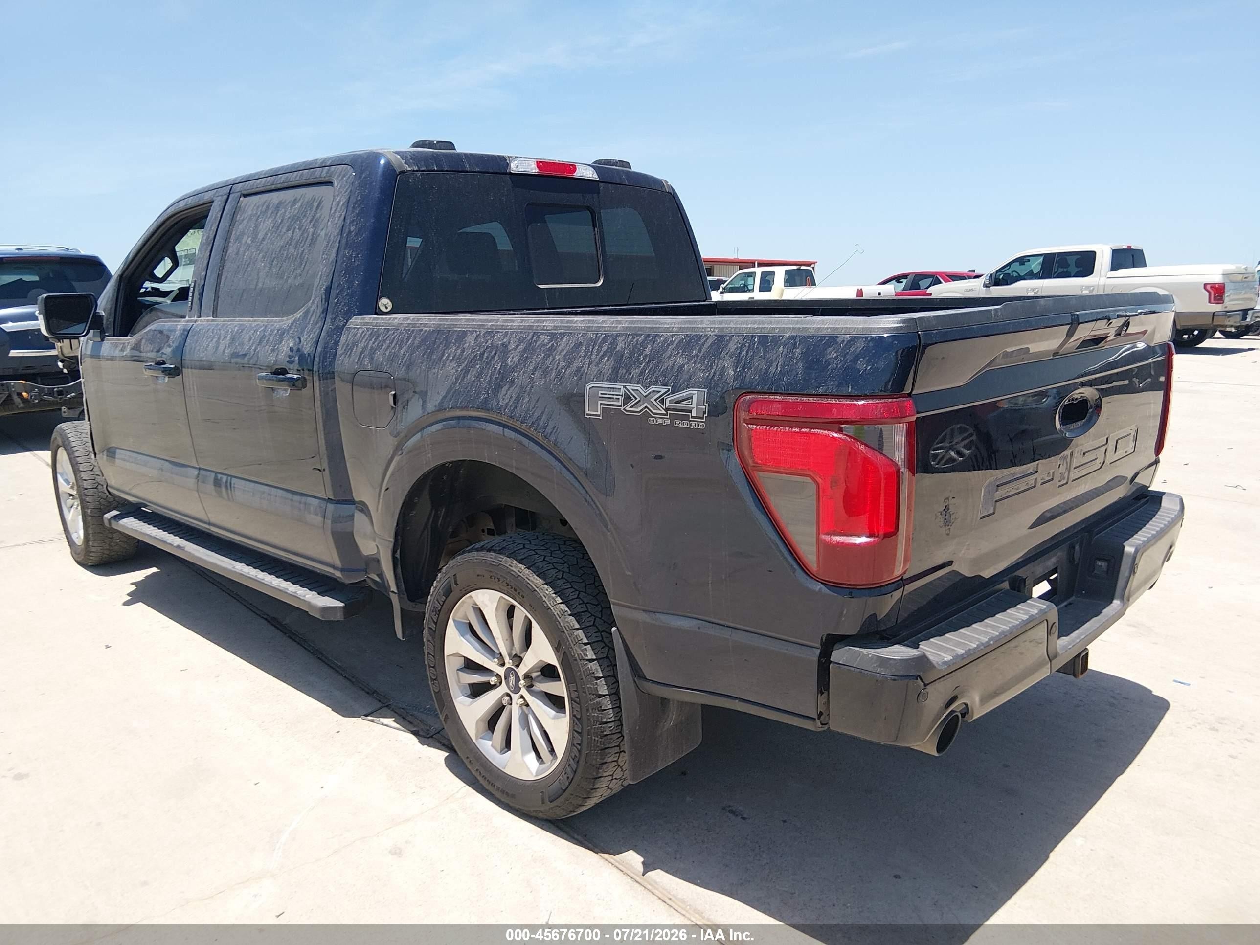 2024 Ford F-150 VIN 1FTFW3L53RFC03170 IAAI salvage auction — Front End, Original (Texas), sold $17,600 on 2026-08-28 (photo 3)