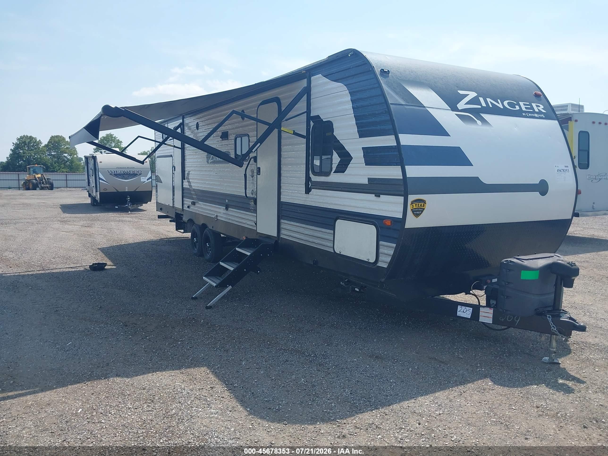 2022 Keystone Rv Zinger VIN 4YDTZRR25NS370204 — IAAI salvage auction photo