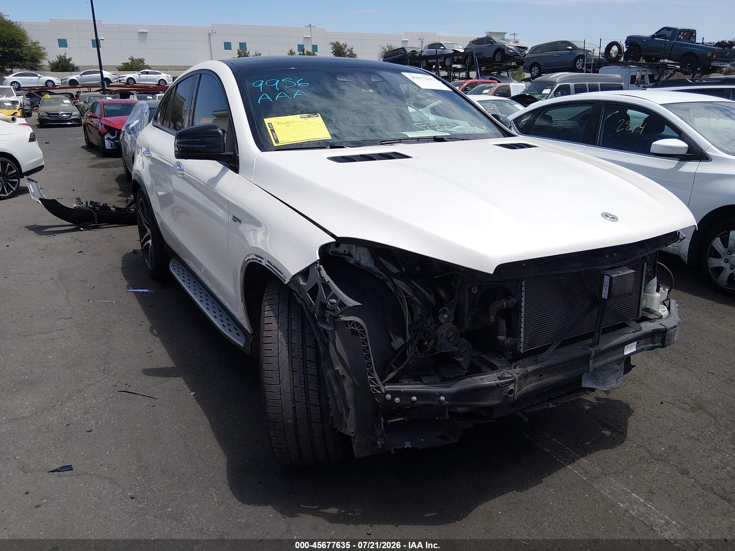 2019 Mercedes-Benz GLE-Class VIN 4JGED6EB3KA137367 — IAAI salvage auction photo