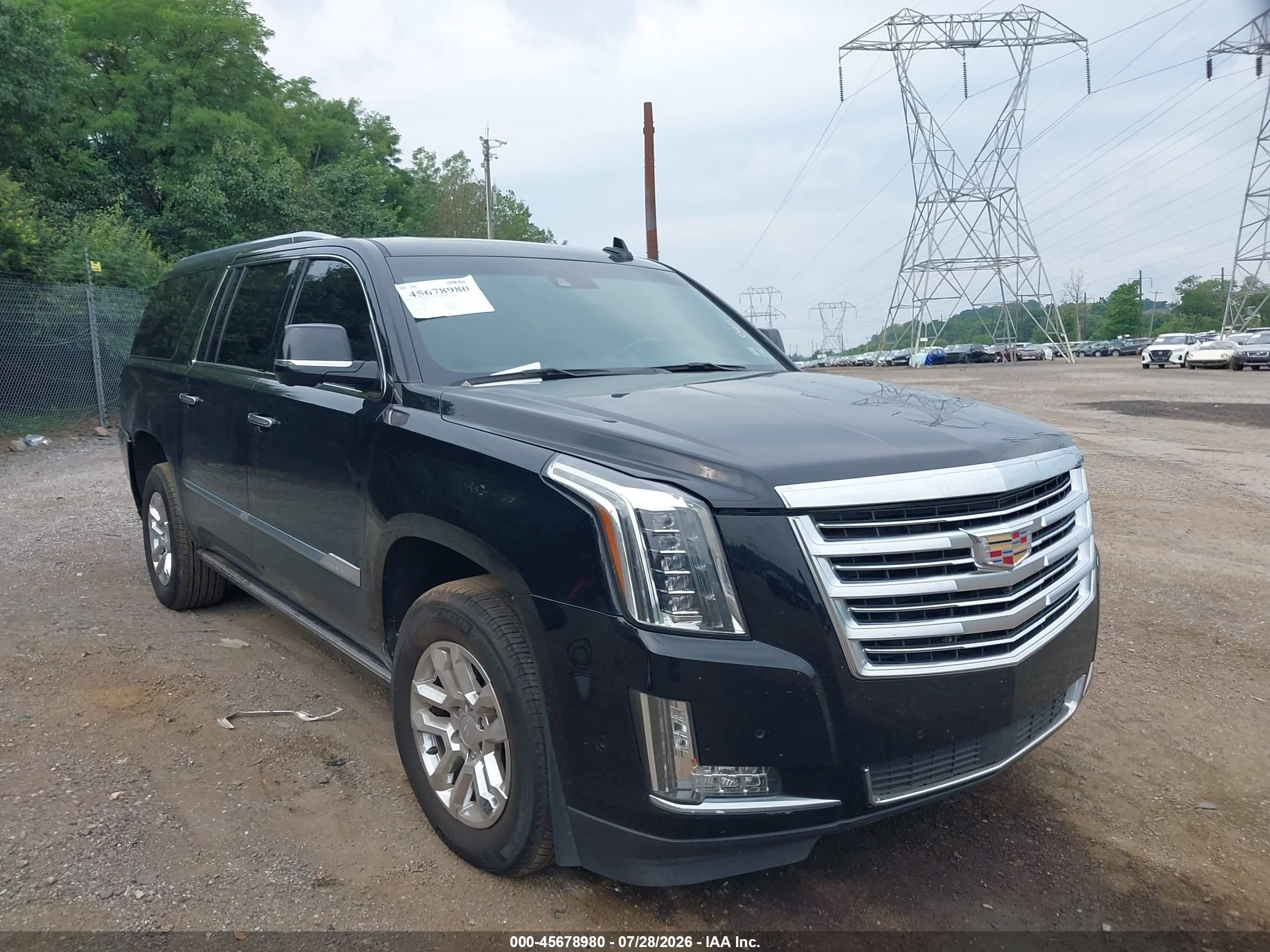 2017 Cadillac Escalade ESV VIN 1GYS4KKJ1HR271469 IAAI salvage auction — Rear End, Wait Title, sold $4,050 on 2026-09-20 (photo 1)