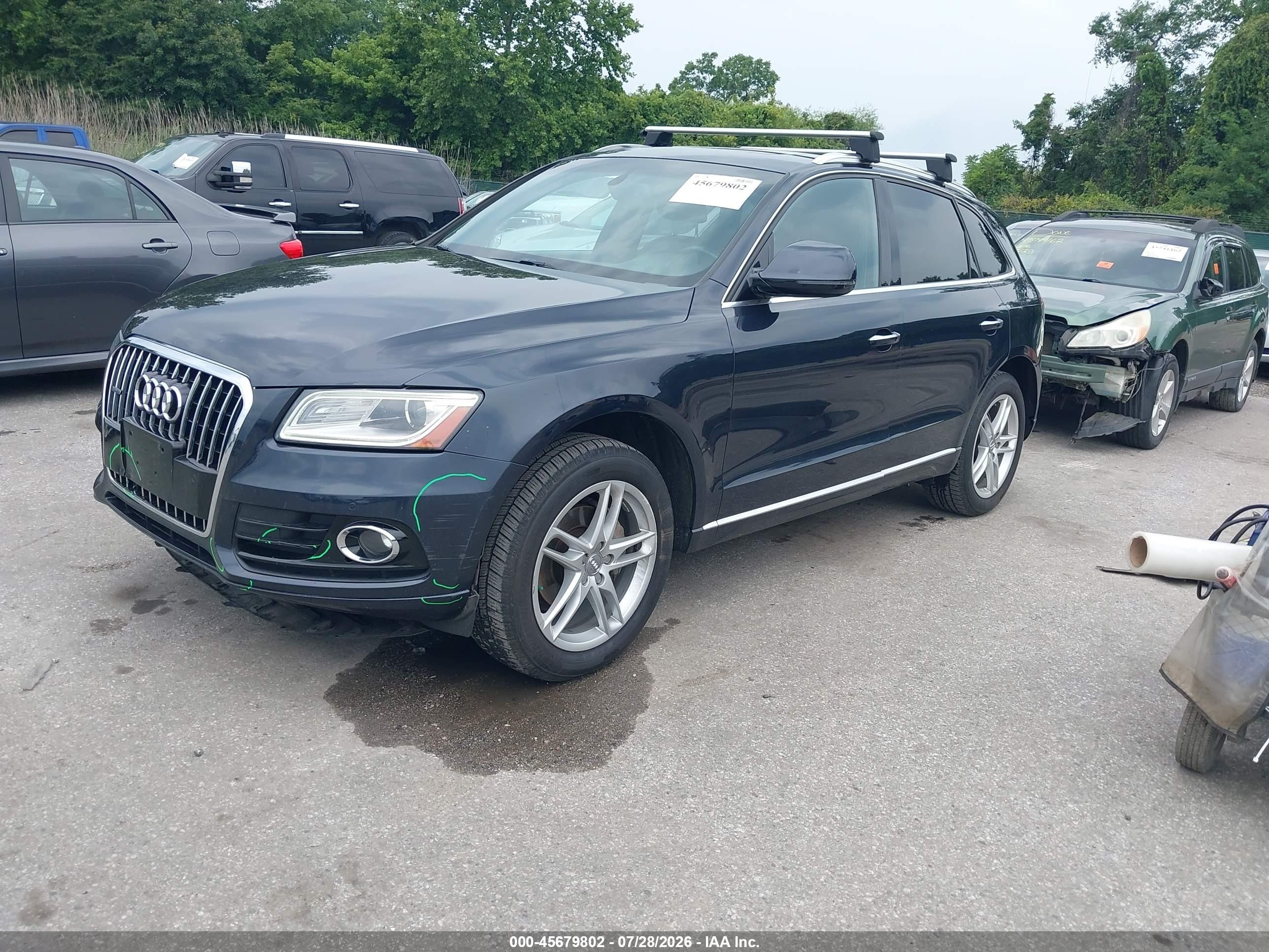 2016 Audi Q5 VIN WA1L2AFP1GA034139 IAAI salvage auction — Front & Rear, Salvage - Greater Than 75% (Maryland), sold $2,950 on 2026-10-07 (photo 2)