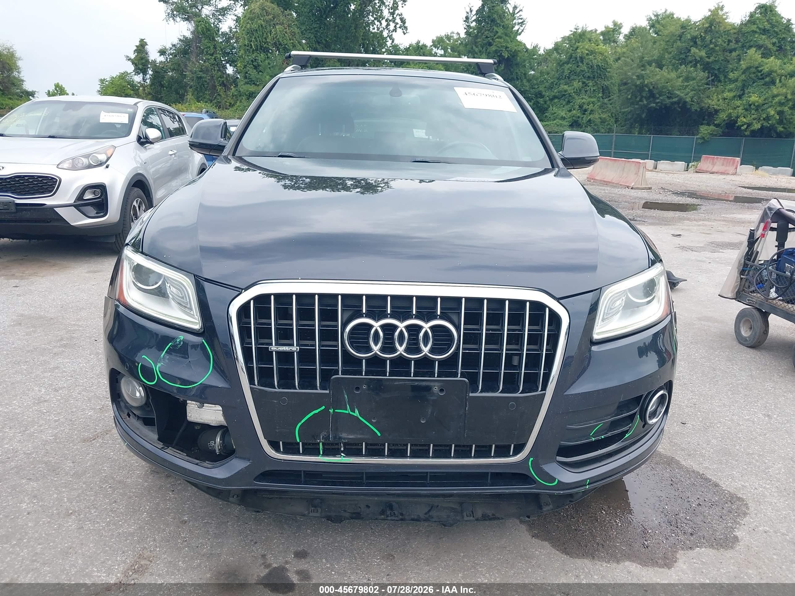 2016 Audi Q5 VIN WA1L2AFP1GA034139 IAAI salvage auction — Front & Rear, Salvage - Greater Than 75% (Maryland), sold $2,950 on 2026-10-07 (photo 6)