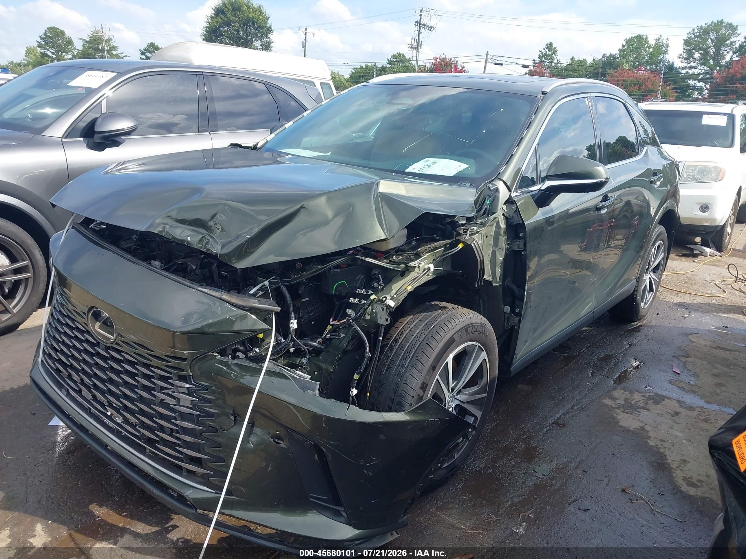 2025 Lexus Rx VIN 2T2BBMCA2SC069730 IAAI salvage auction — Front End, Salvage (North Carolina), sold $26,550 on 2026-08-17 (photo 2)