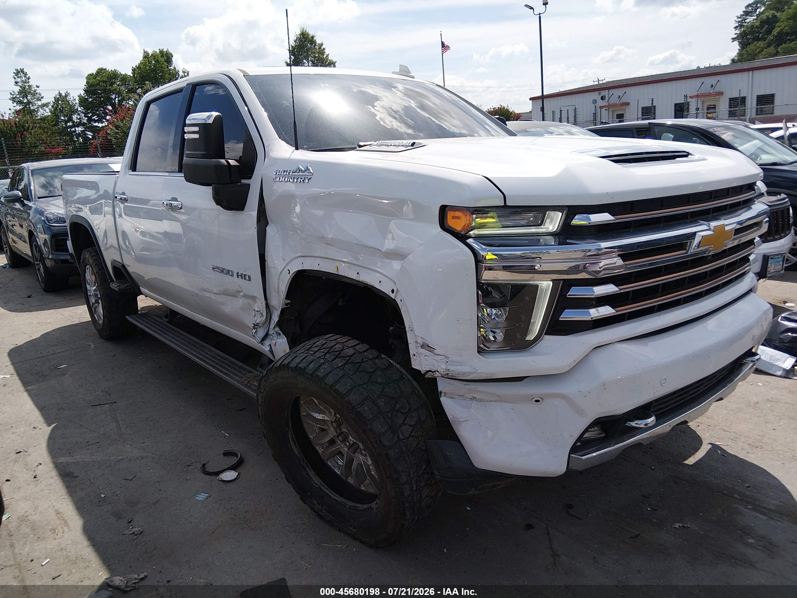2022 Chevrolet Silverado 2500 VIN 1GC4YREYXNF364041 — IAAI salvage auction photo