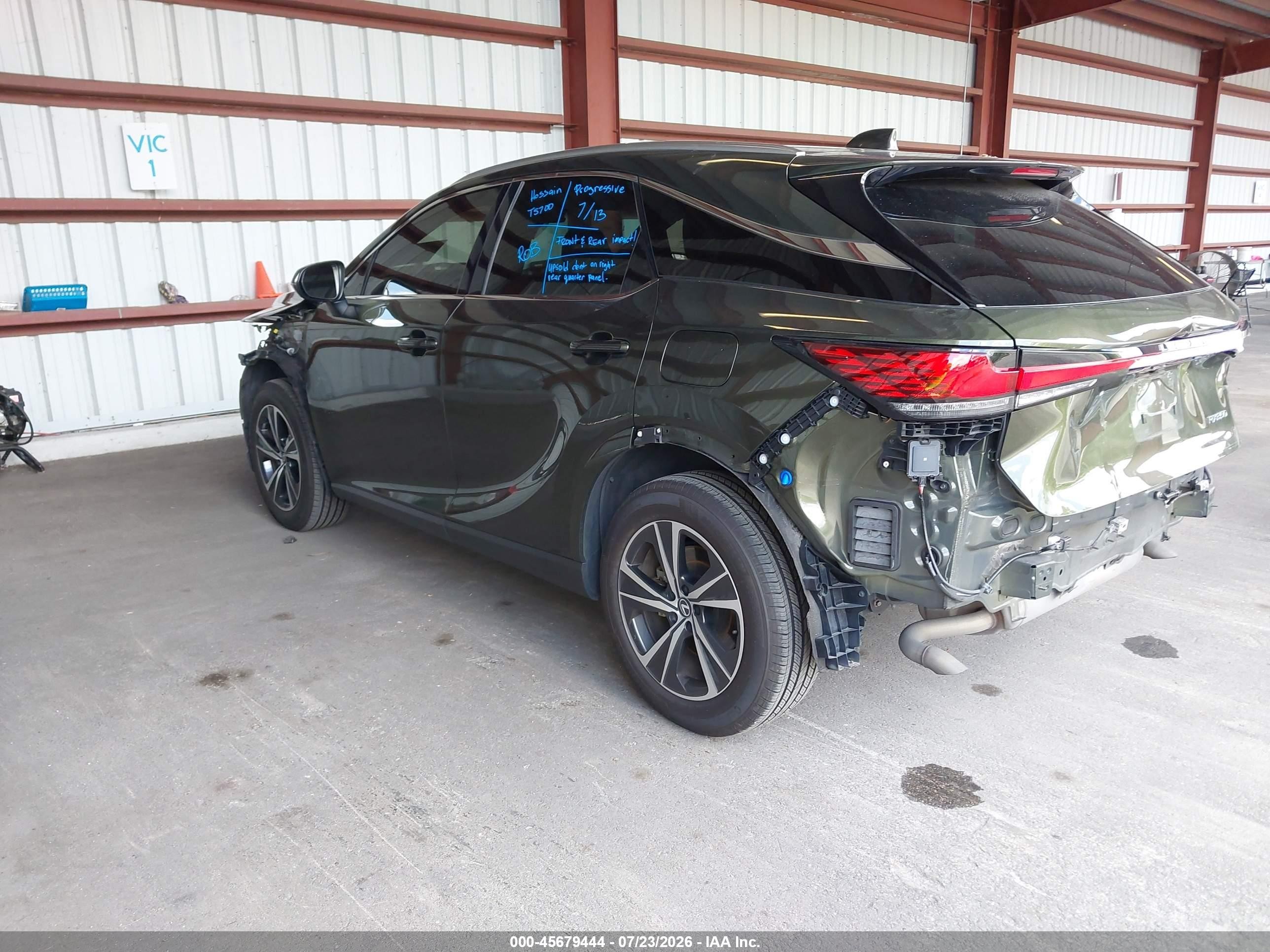 2024 Lexus VIN 2T2BAMBA3RC027484 IAAI salvage auction — Front & Rear, Rebuildable (Florida), sold $16,250 on 2026-08-24 (photo 3)