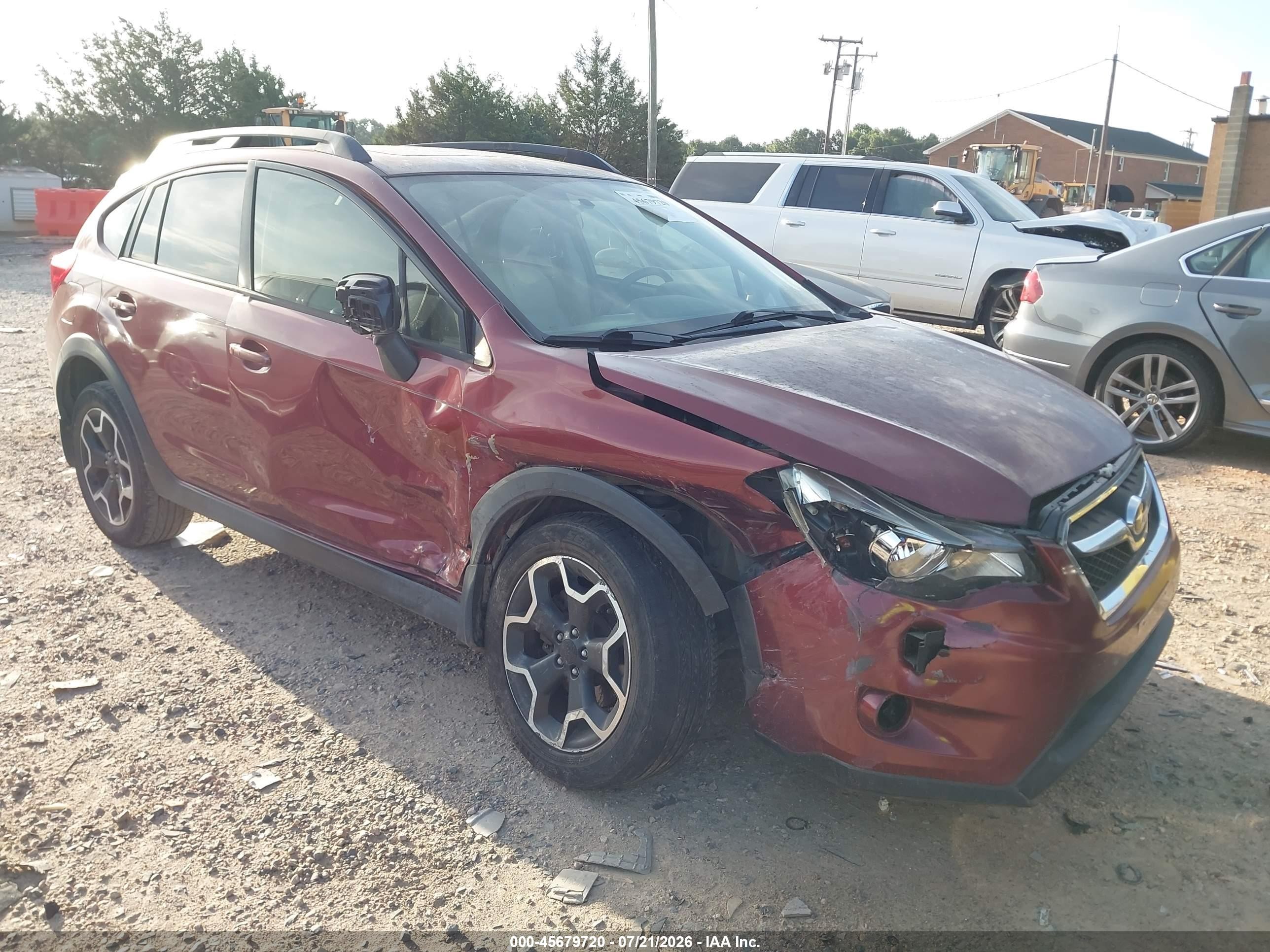 2014 Subaru Xv VIN JF2GPAKC7EH337749 IAAI salvage auction — Side, Salvage (North Carolina), sold $600 on 2026-09-08 (photo 1)