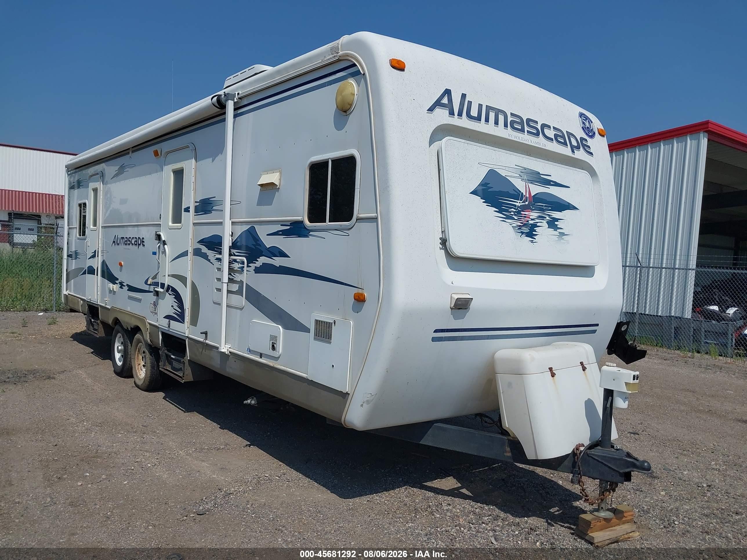 2004 Holiday rambler Alumascape VIN 1KB131K224E143482 IAAI salvage auction — Hail, Clear (North Dakota), sold $850 on 2026-09-24 (photo 1)
