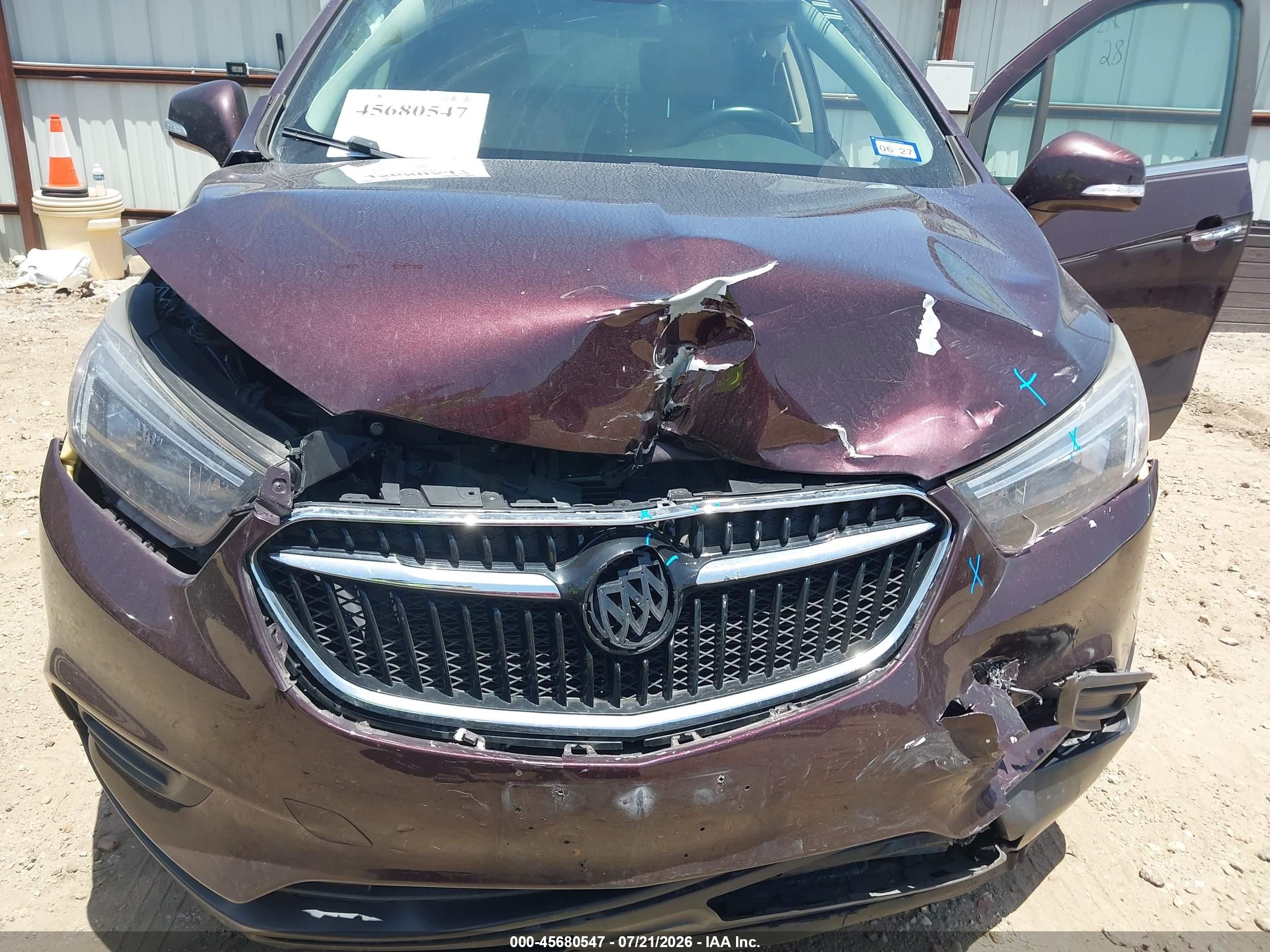 2018 Buick Encore VIN KL4CJASB1JB585069 IAAI salvage auction — Front End, Salvage (Texas), sold $1,225 on 2026-09-03 (photo 6)