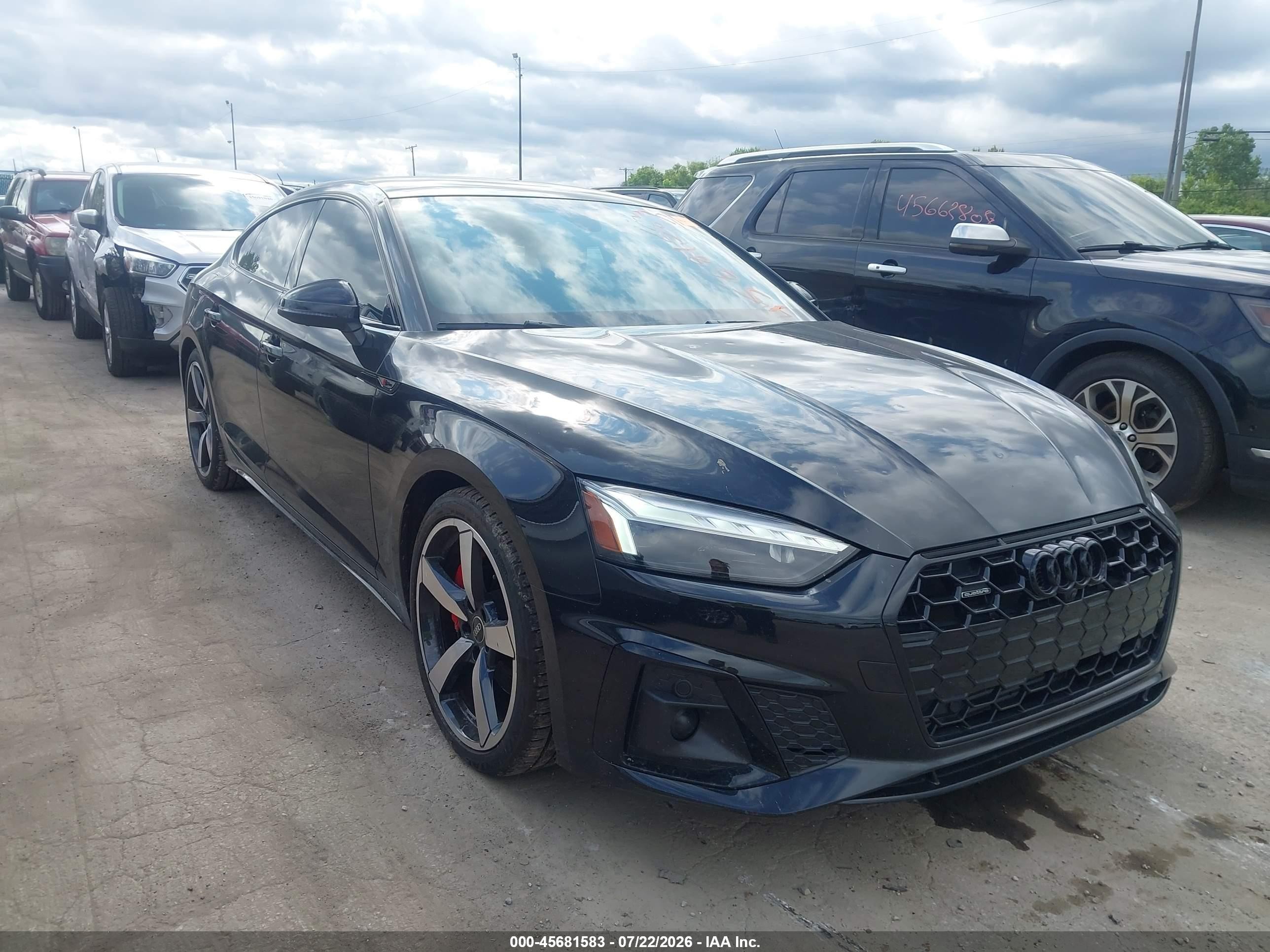 2024 Audi A5 Sportback VIN WAUFACF52RA037468 — IAAI salvage auction photo