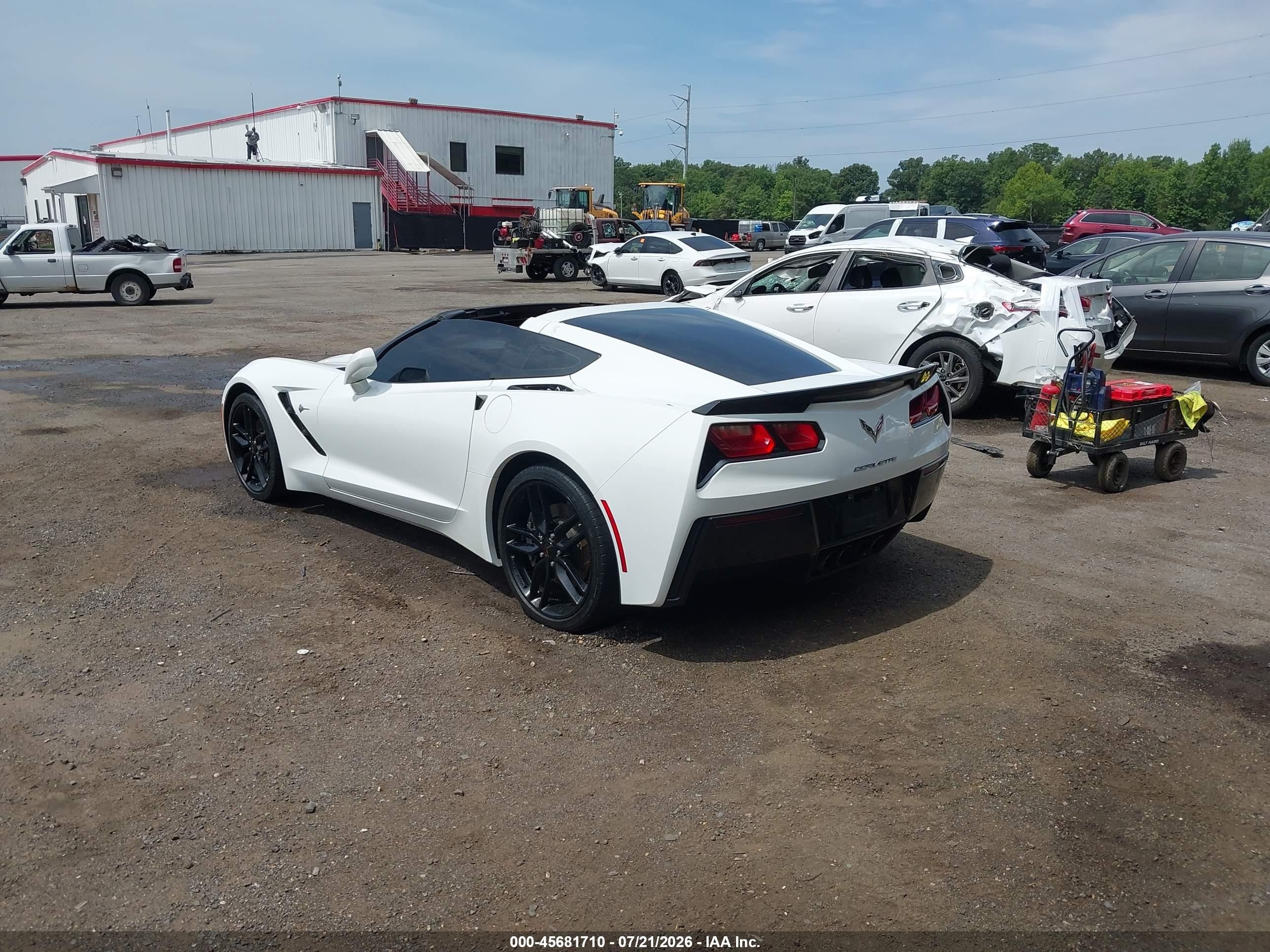 2018 Chevrolet Corvette VIN 1G1YB2D7XJ5103522 IAAI salvage auction — Theft, Salvage (Virginia), sold $24,475 on 2026-09-02 (photo 3)