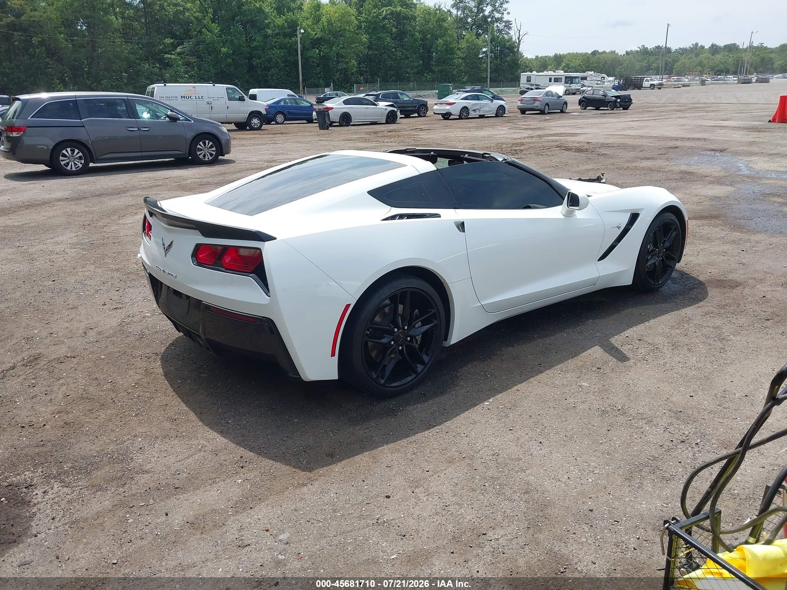 2018 Chevrolet Corvette VIN 1G1YB2D7XJ5103522 IAAI salvage auction — Theft, Salvage (Virginia), sold $24,475 on 2026-09-02 (photo 4)