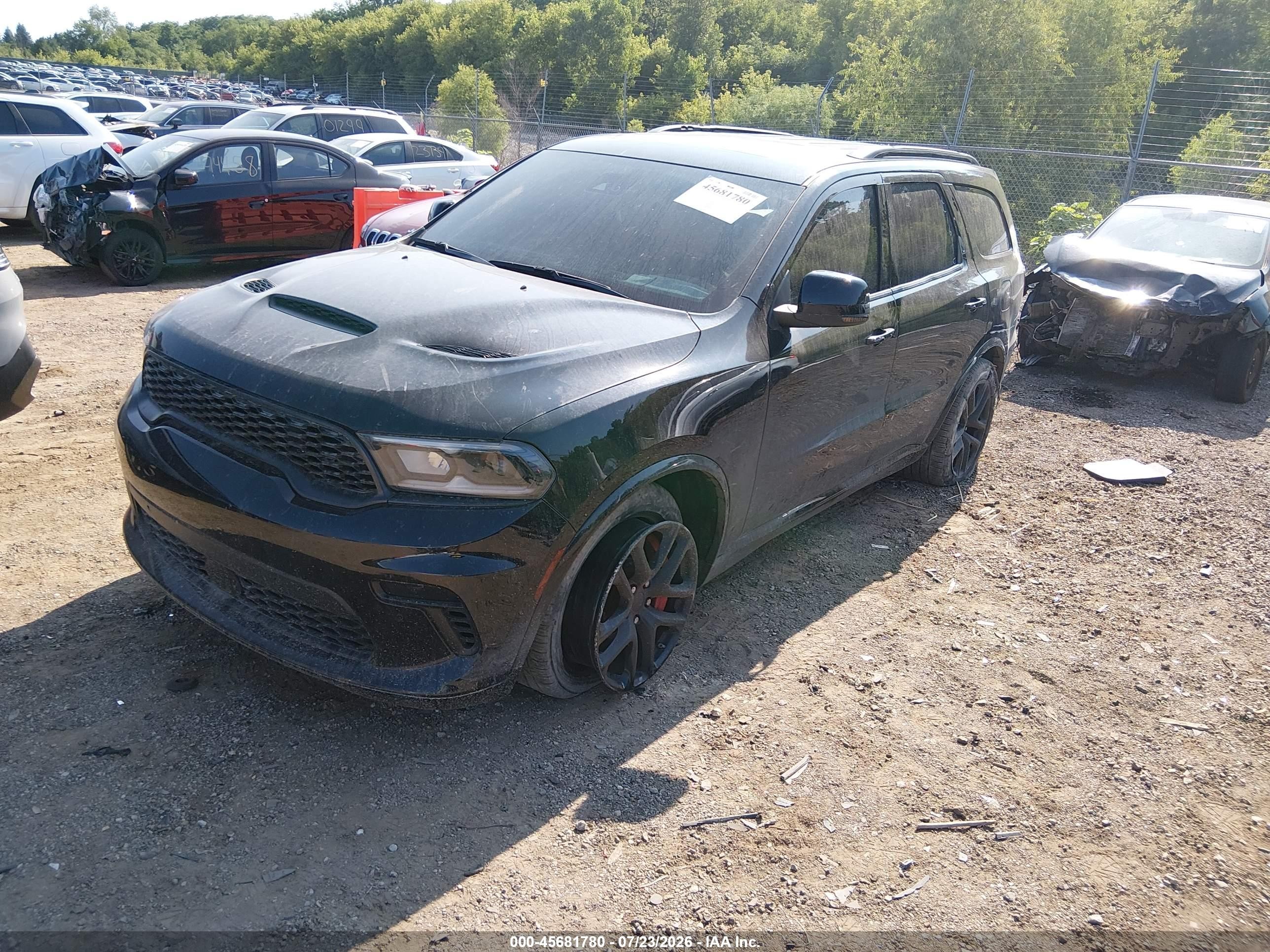 2022 Dodge Durango VIN 1C4SDJGJ1NC223798 IAAI salvage auction — Theft, Salvage (Illinois), sold $24,500 on 2026-08-22 (photo 2)