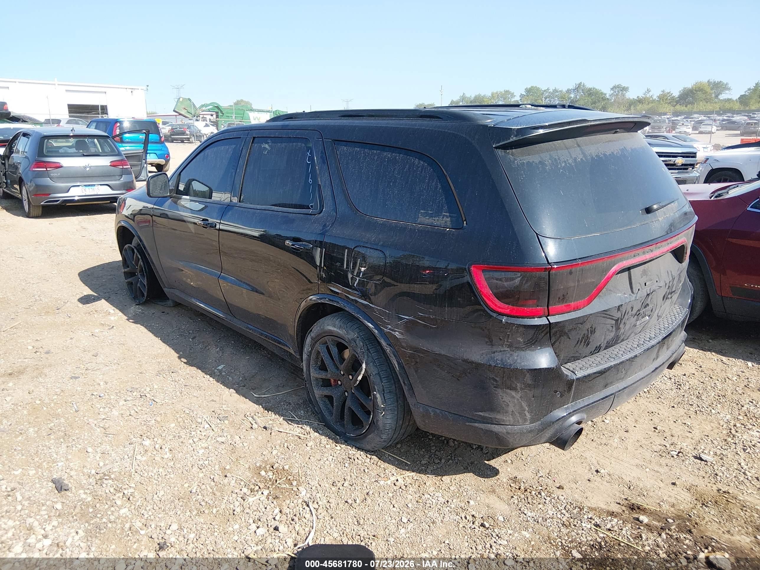 2022 Dodge Durango VIN 1C4SDJGJ1NC223798 IAAI salvage auction — Theft, Salvage (Illinois), sold $24,500 on 2026-08-22 (photo 3)