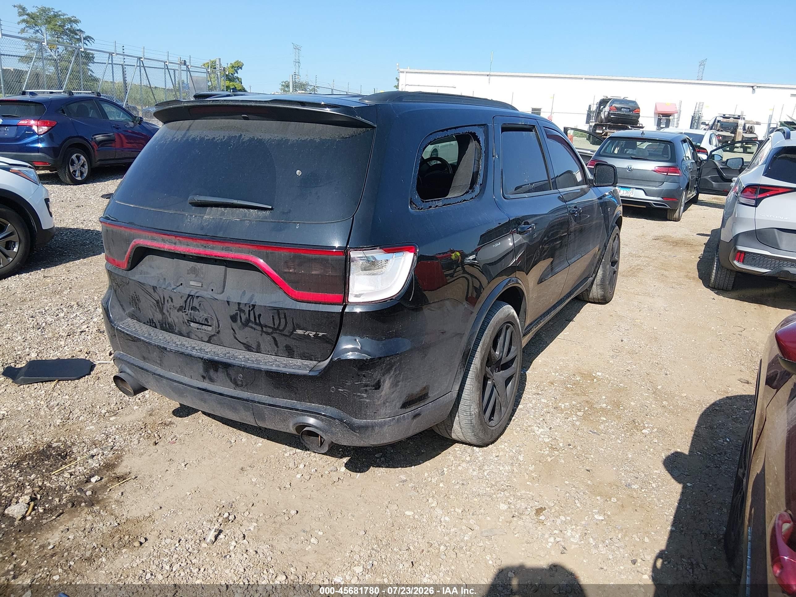 2022 Dodge Durango VIN 1C4SDJGJ1NC223798 IAAI salvage auction — Theft, Salvage (Illinois), sold $24,500 on 2026-08-22 (photo 4)