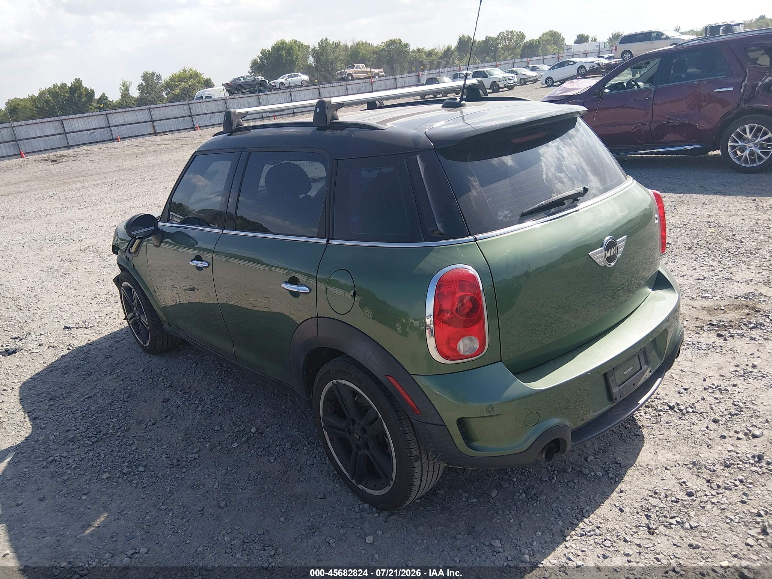 2015 Mini Countryman VIN WMWZC3C53FWT03509 IAAI salvage auction — Front End, Clear (Arkansas), sold $550 on 2026-09-09 (photo 3)