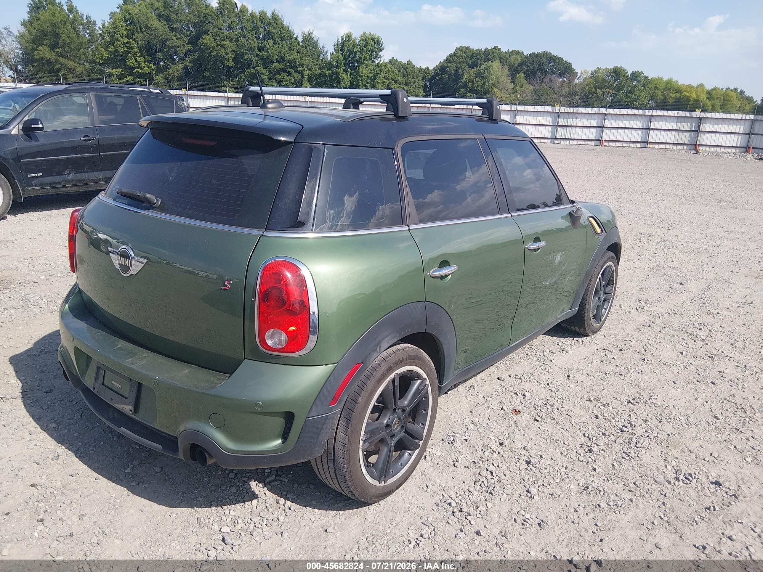 2015 Mini Countryman VIN WMWZC3C53FWT03509 IAAI salvage auction — Front End, Clear (Arkansas), sold $550 on 2026-09-09 (photo 4)