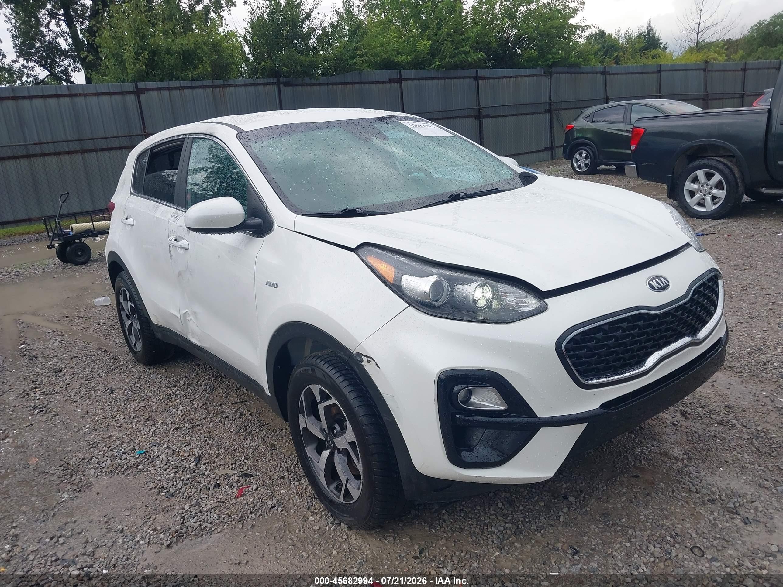2022 Kia Sportage VIN KNDPMCAC3N7016737 IAAI salvage auction — Side, Salvage (Ohio), sold $3,825 on 2026-09-09 (photo 1)