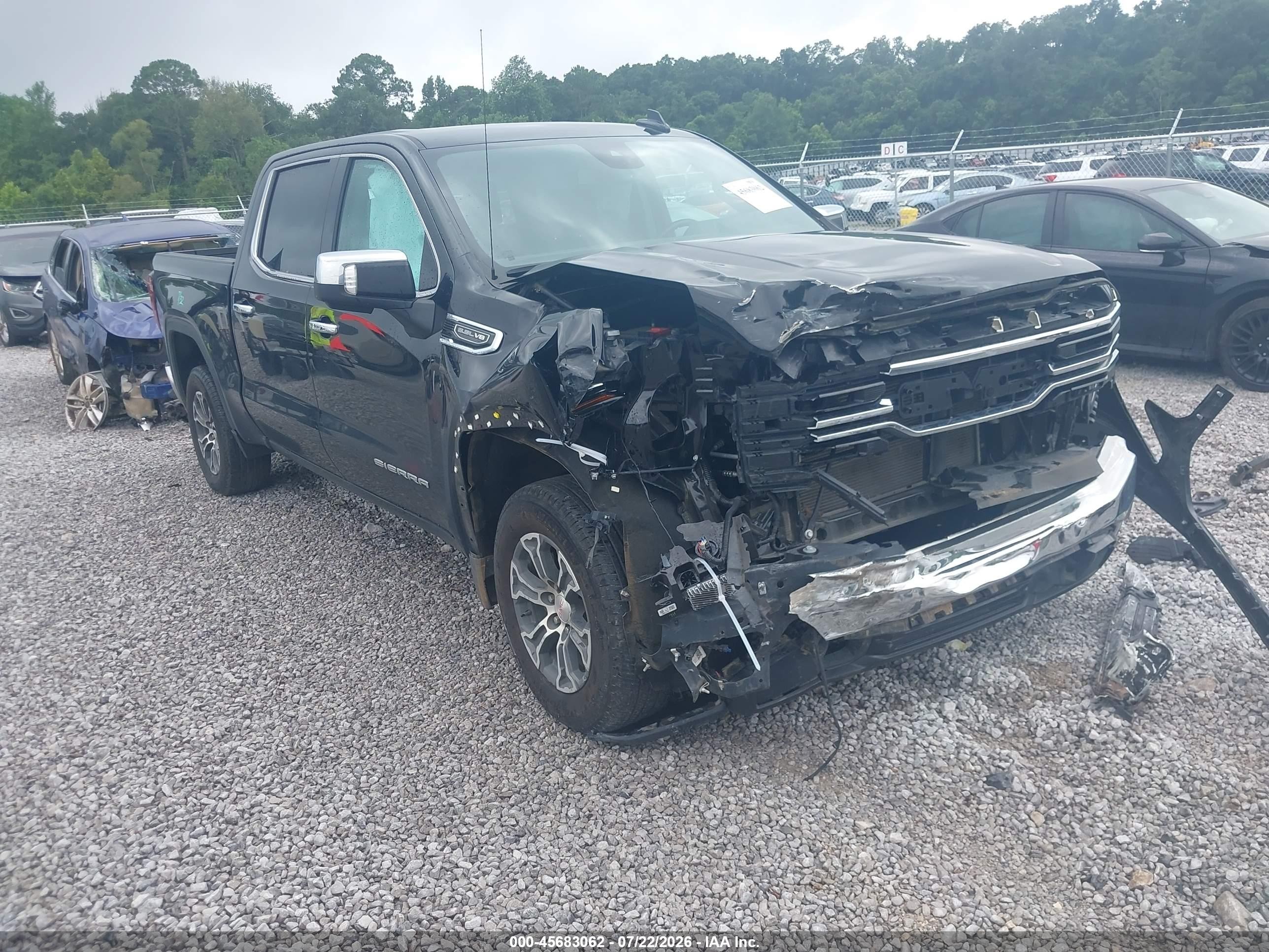 2025 GMC Sierra 1500 VIN 1GTPHDED7SZ123772 IAAI salvage auction — Front End, Salvage (Alabama), sold $13,200 on 2026-09-11 (photo 1)
