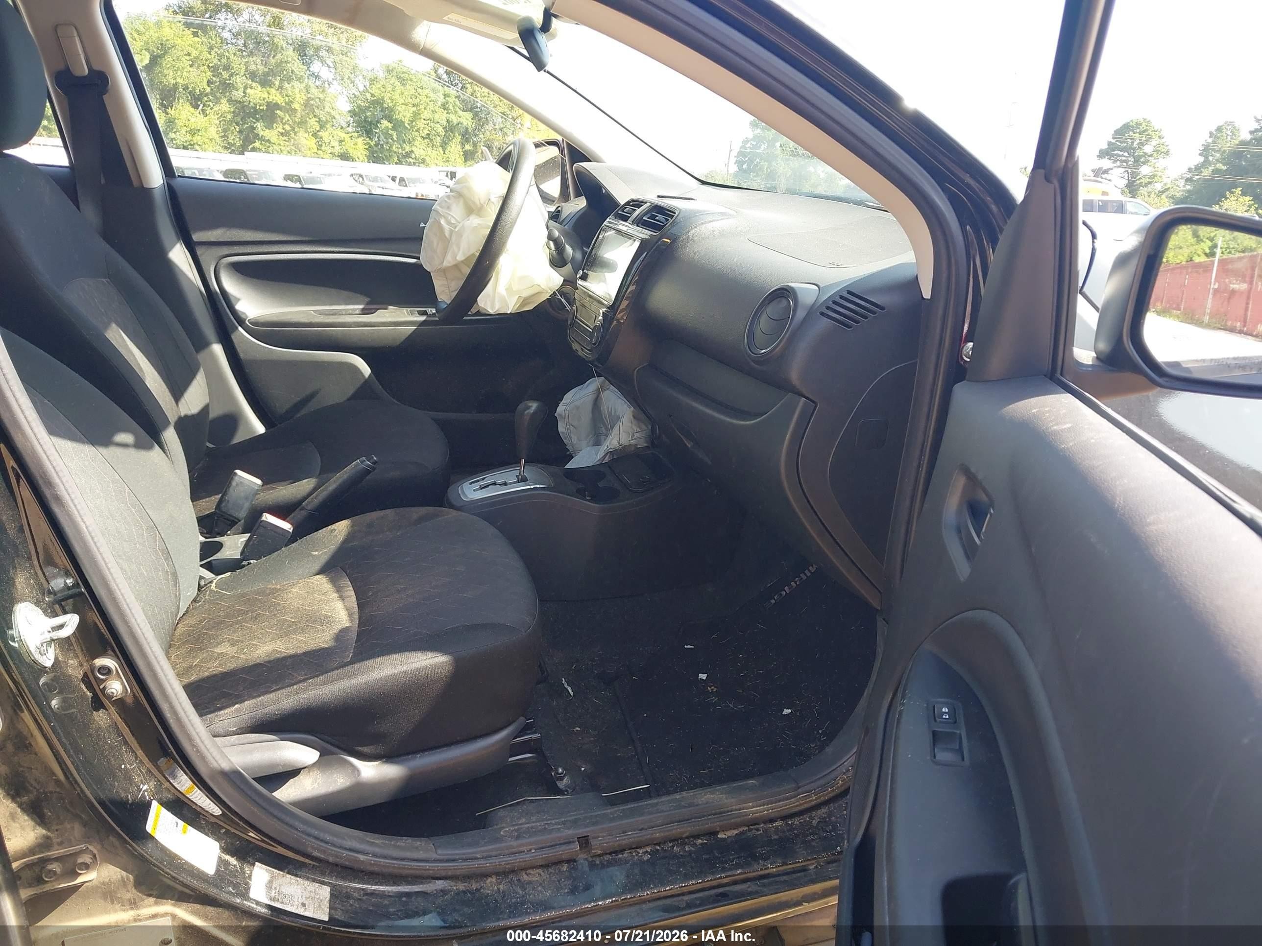 2021 Mitsubishi Mirage VIN ML32AUHJ3MH012003 IAAI salvage auction — Front End, Salvage (Texas), sold $650 on 2026-09-19 (photo 5)