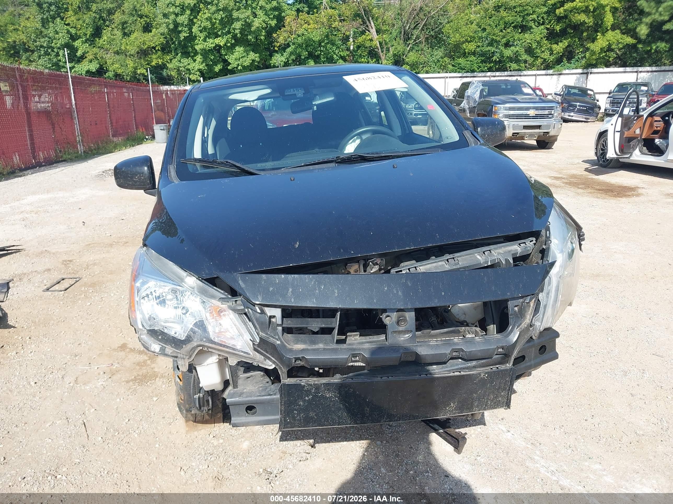 2021 Mitsubishi Mirage VIN ML32AUHJ3MH012003 IAAI salvage auction — Front End, Salvage (Texas), sold $650 on 2026-09-19 (photo 6)