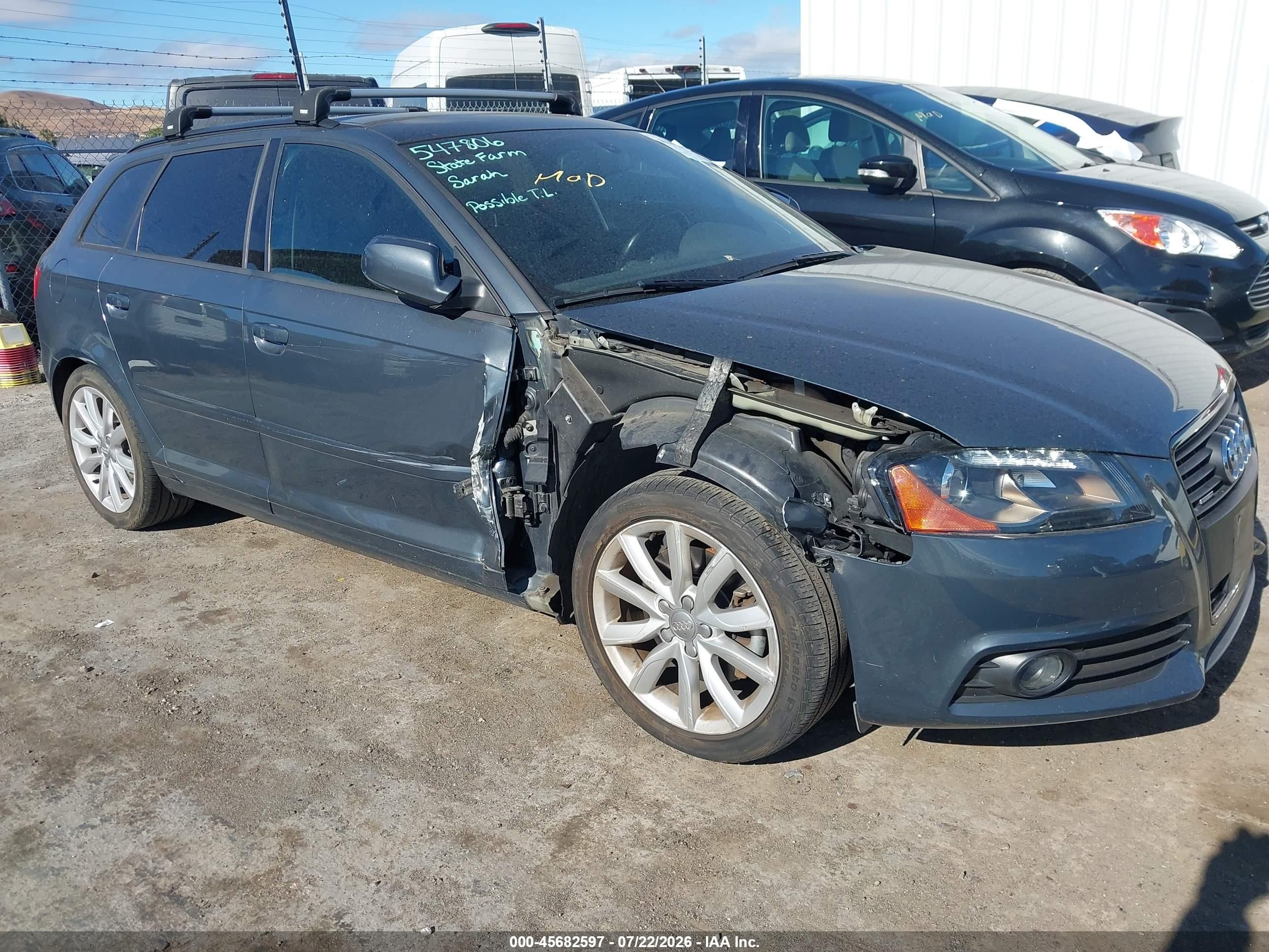 2013 Audi A3 VIN WAUMFAFM9DA026304 IAAI salvage auction — Unknown, Salvage (California), sold $2,850 on 2026-09-25 (photo 6)