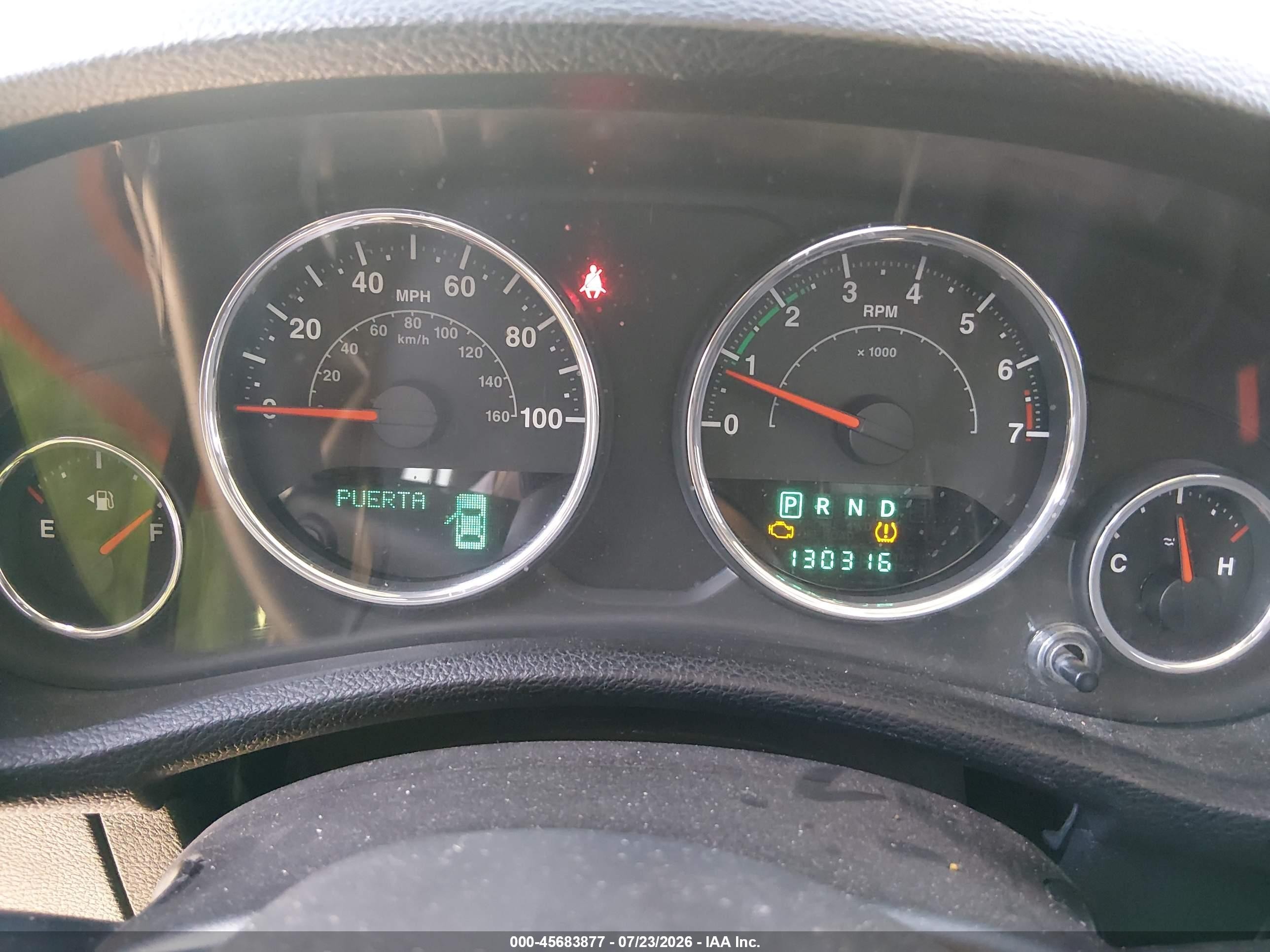 2012 Jeep Wrangler / VIN 1C4AJWAG1CL235025 IAAI salvage auction — Unknown, Original (Texas), sold $5,125 on 2026-09-14 (photo 7)