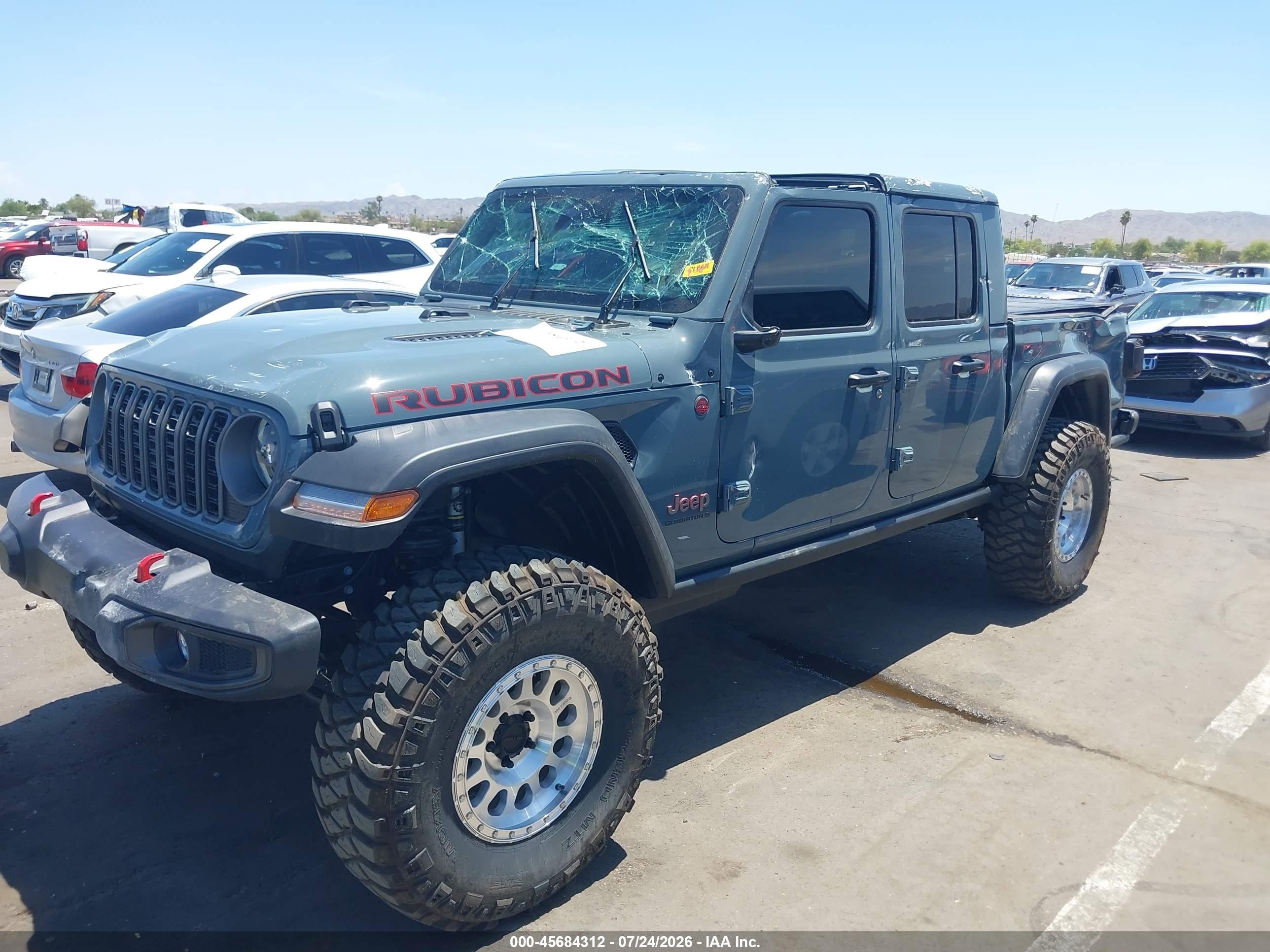 2026 Jeep Gladiator VIN 1C6RJTBG8TL181780 IAAI salvage auction — Rollover, Salvage (Arizona), sold $19,100 on 2026-08-25 (photo 6)