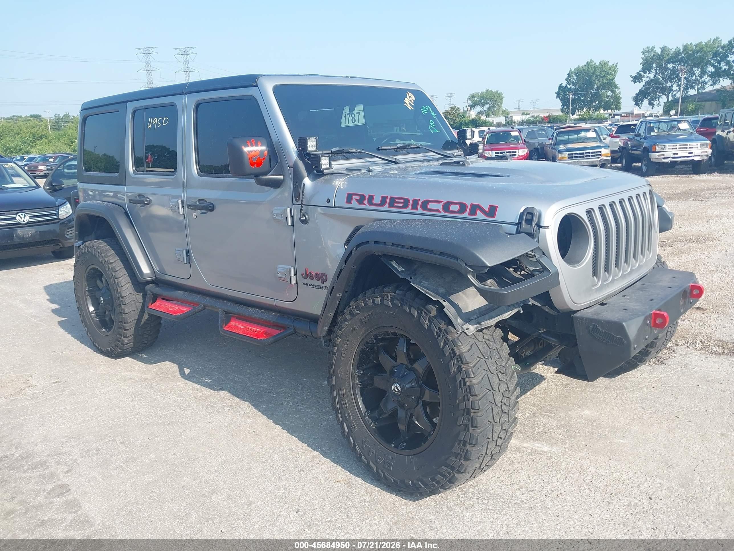 2020 Jeep Wrangler Unlimited VIN 1C4HJXFN0LW151742 — IAAI salvage auction photo
