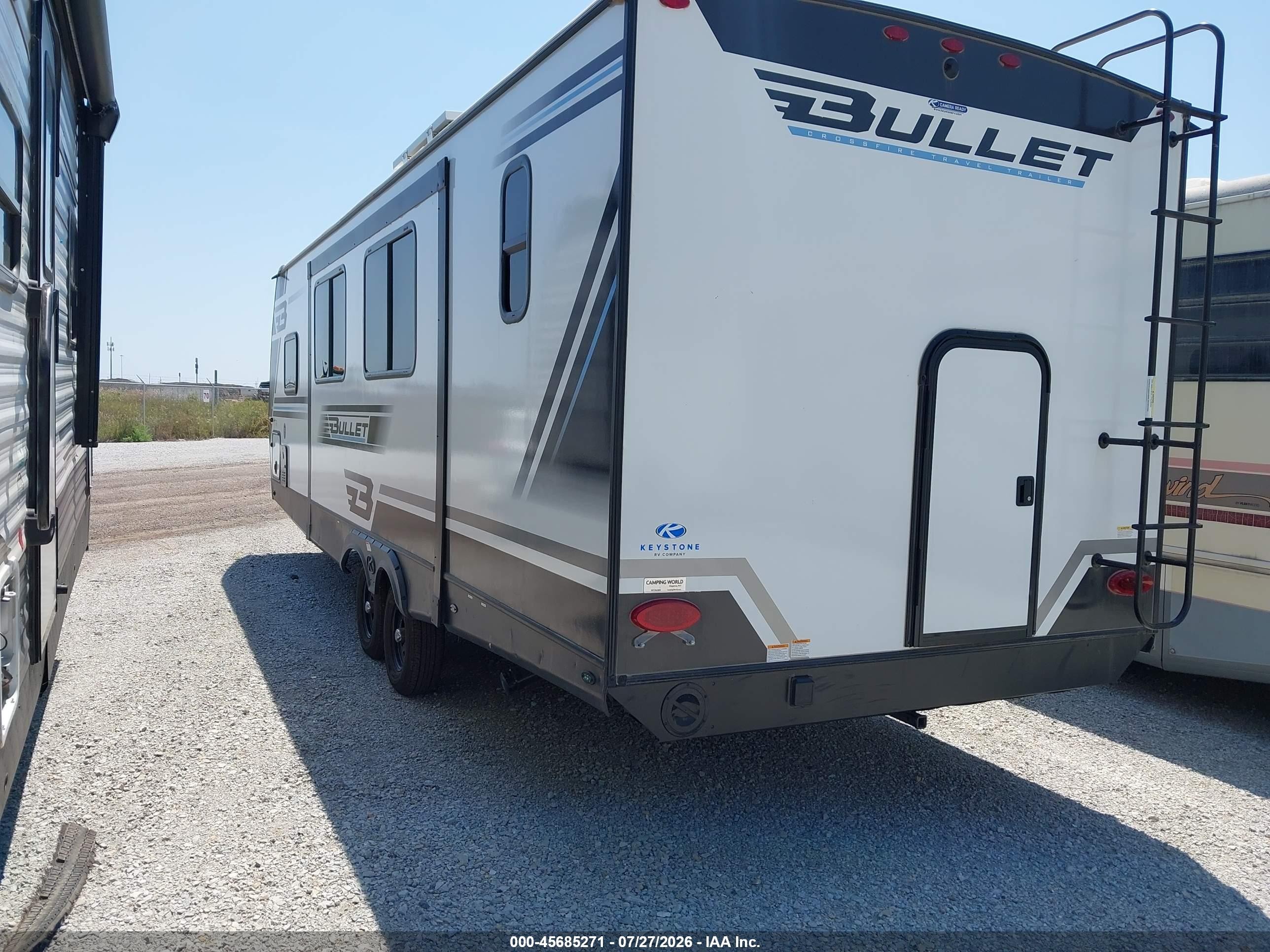 2025 Keystone Rv Bullet VIN 4YDTBLM27SD430332 IAAI salvage auction — Hail, Certificate Of Title (Nebraska), sold $7,900 on 2026-09-18 (photo 3)