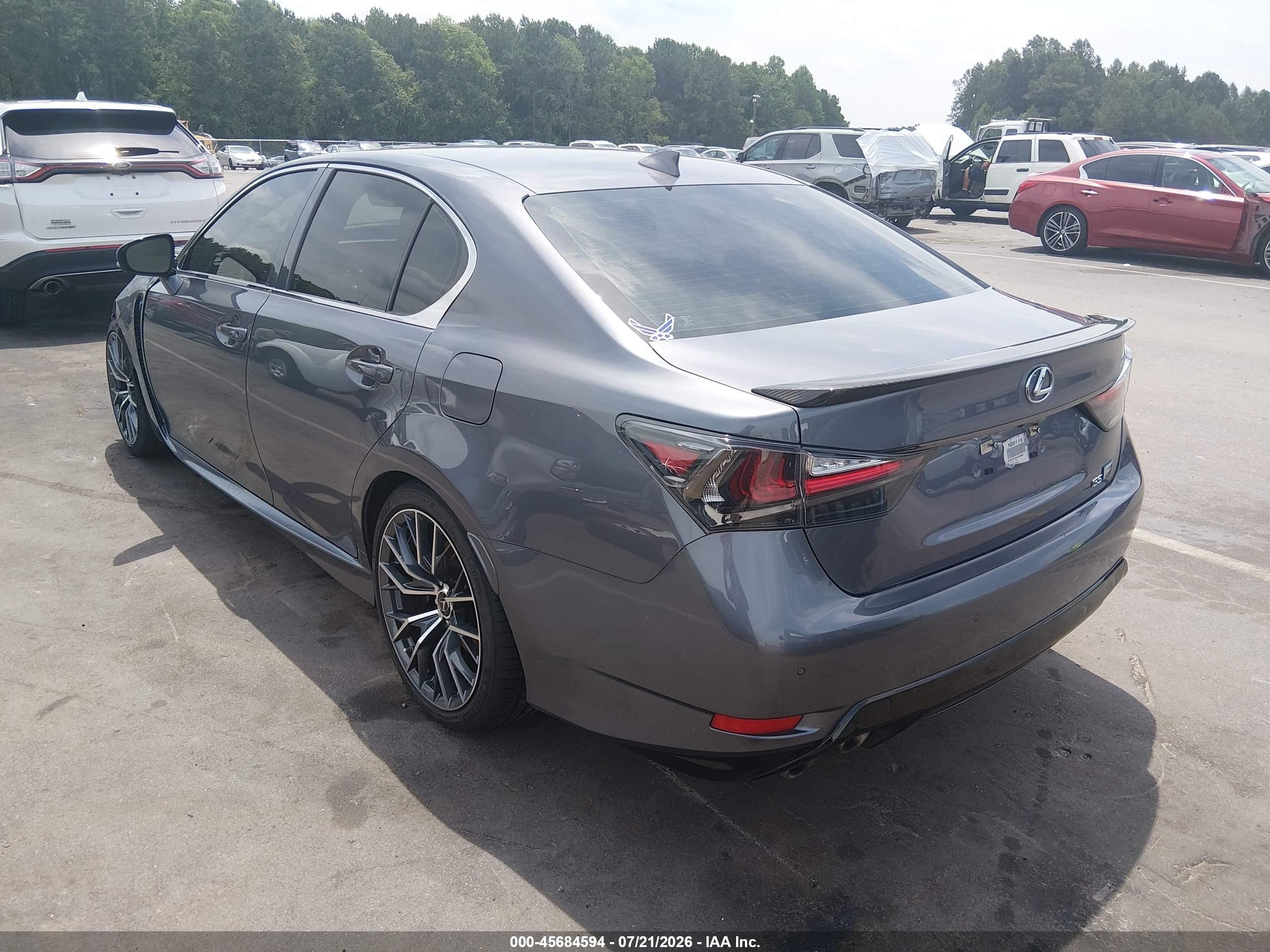 2016 Lexus GS VIN JTHBP1BL9GA000888 IAAI salvage auction — Front End, Salvage (North Carolina), sold $18,300 on 2026-09-09 (photo 3)