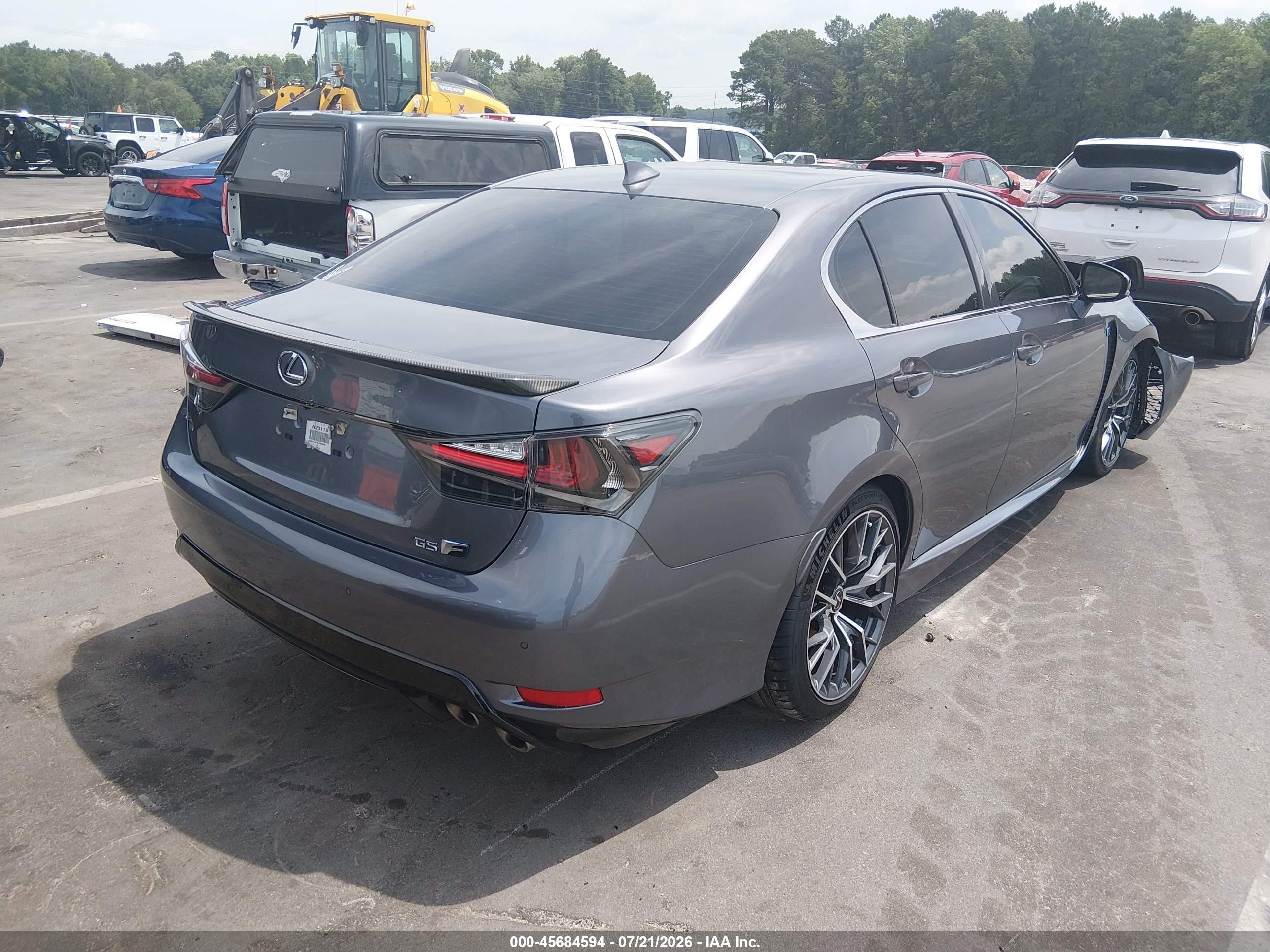 2016 Lexus GS VIN JTHBP1BL9GA000888 IAAI salvage auction — Front End, Salvage (North Carolina), sold $18,300 on 2026-09-09 (photo 4)