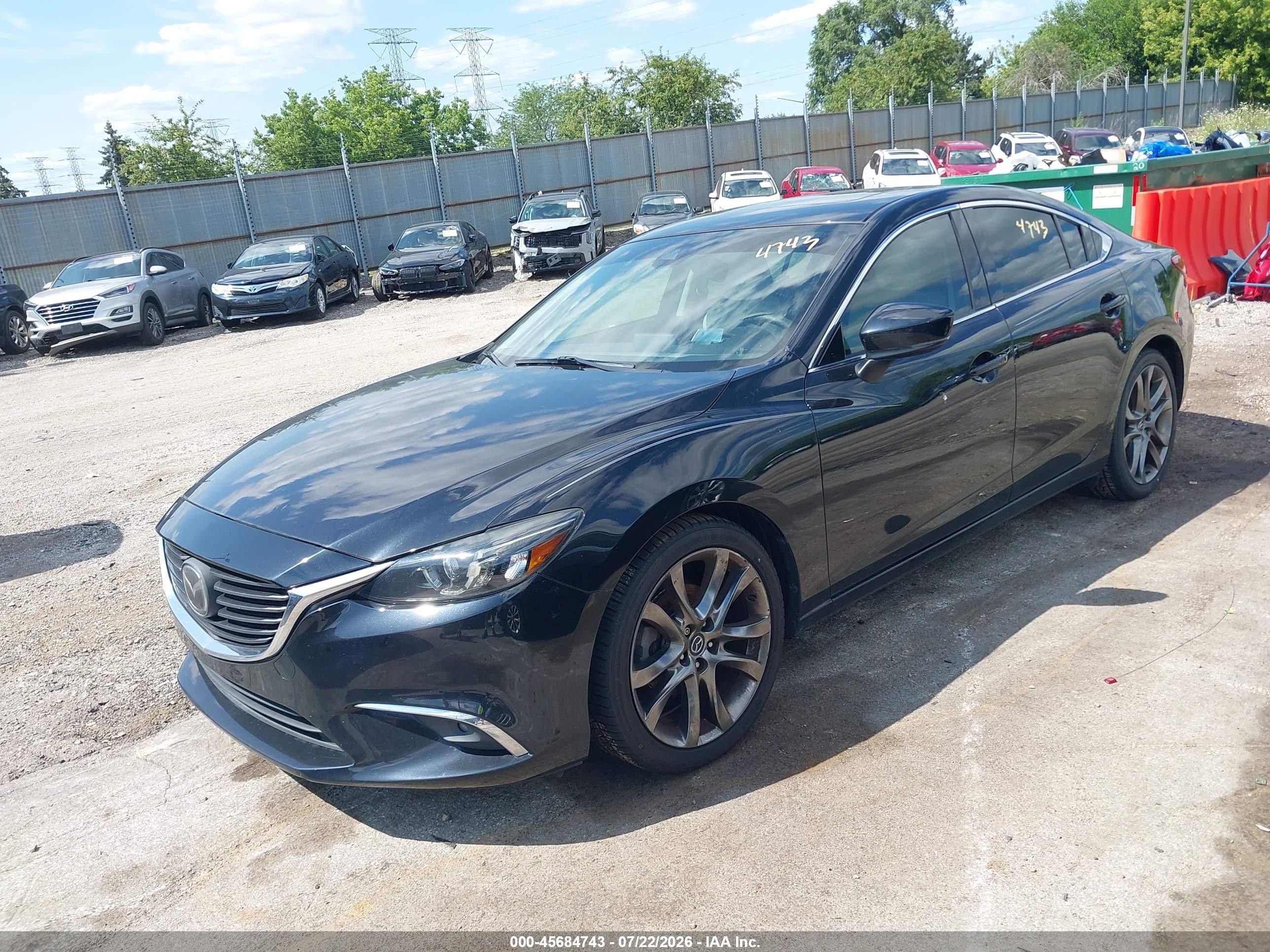 2017 Mazda 6 VIN JM1GL1W58H1104546 IAAI salvage auction — Water/Flood, Salvage (Illinois), sold $2,000 on 2026-09-08 (photo 2)