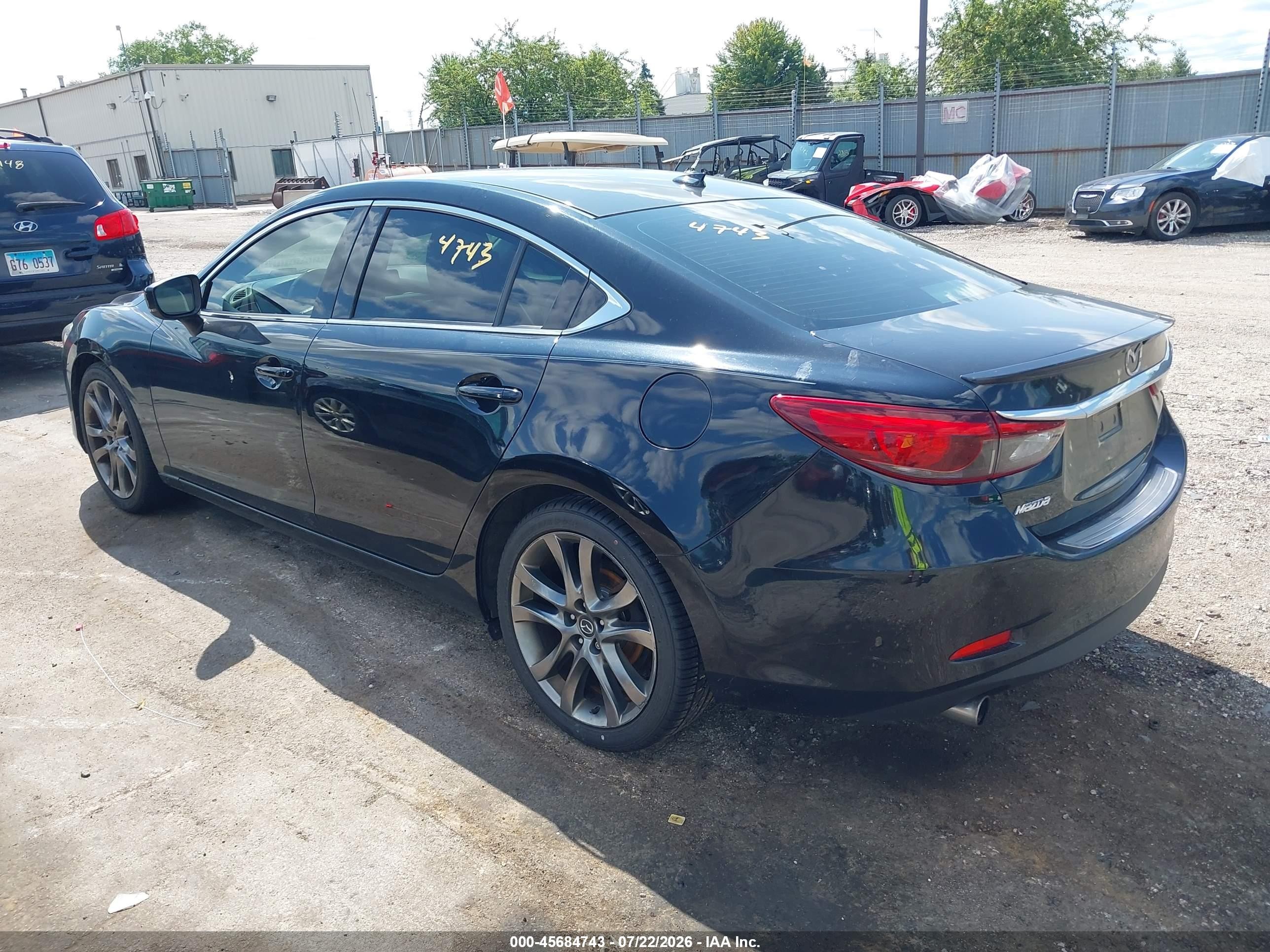 2017 Mazda 6 VIN JM1GL1W58H1104546 IAAI salvage auction — Water/Flood, Salvage (Illinois), sold $2,000 on 2026-09-08 (photo 3)